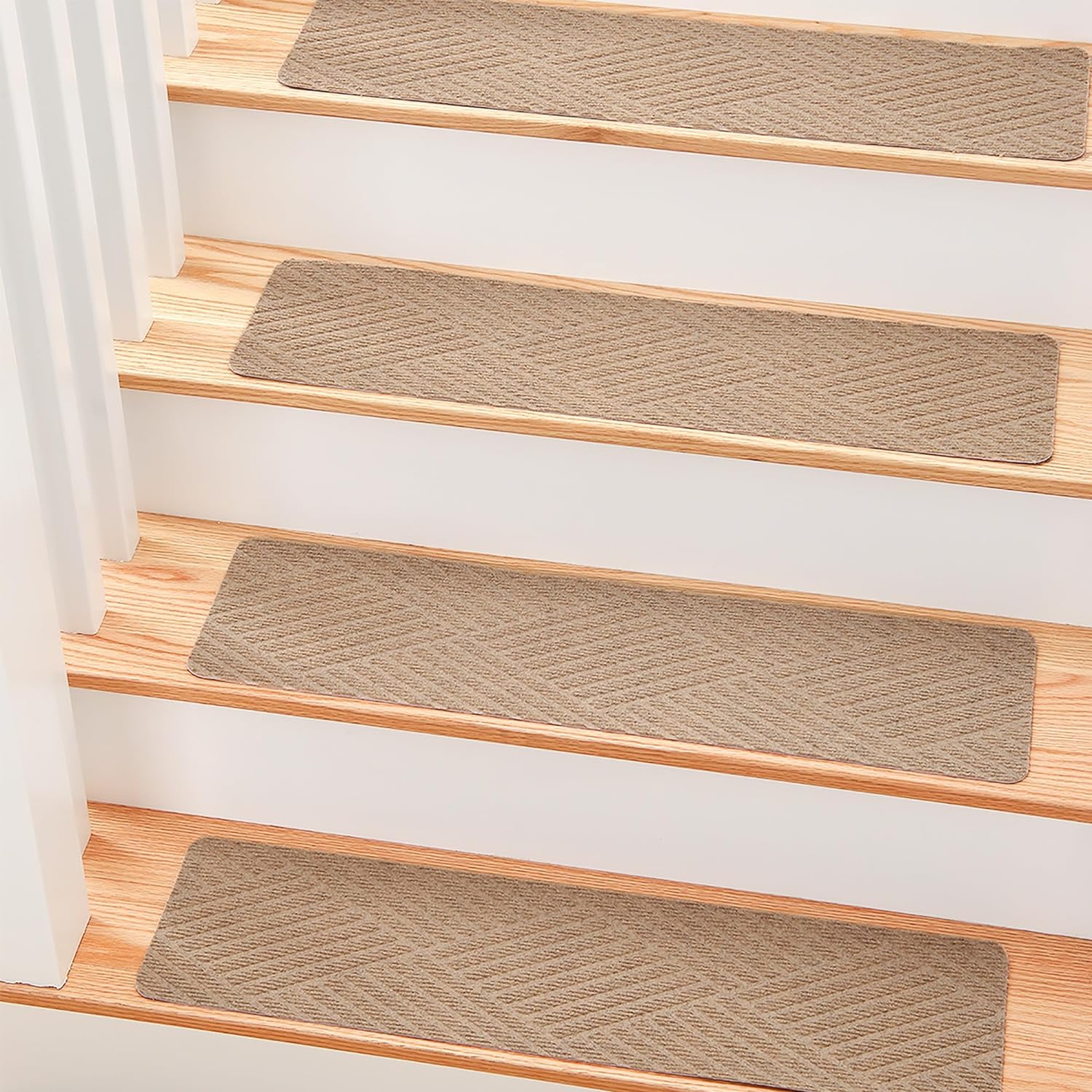 MBIGM 8 X 30inches, 15 in Pack, Non-Slip Carpet Stair Treads Non-Skid Safety Rug...
