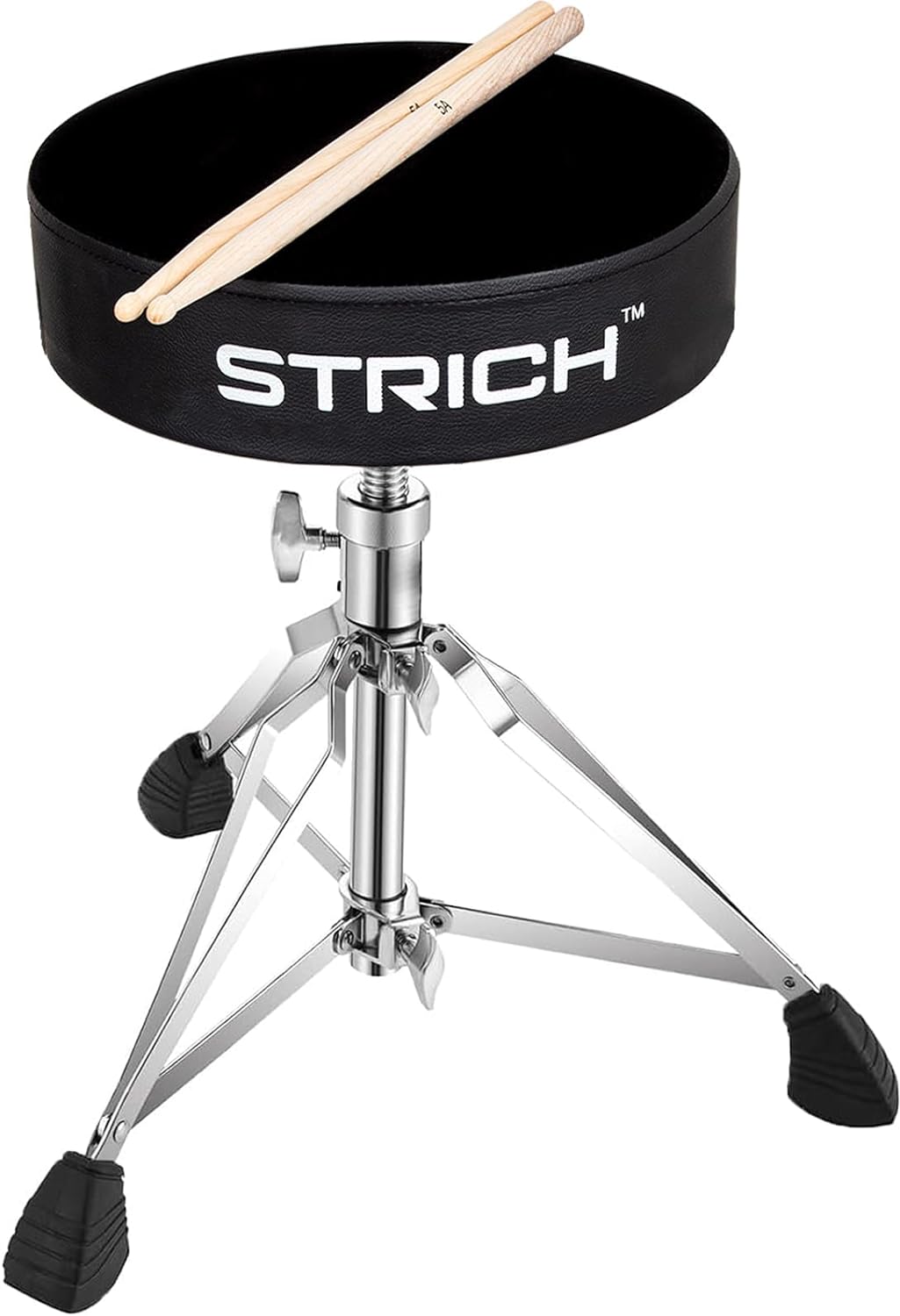 STRICH Drum Throne Seat, Height Adjustable Padded Drum Stool Chair, Heavy Duty S...