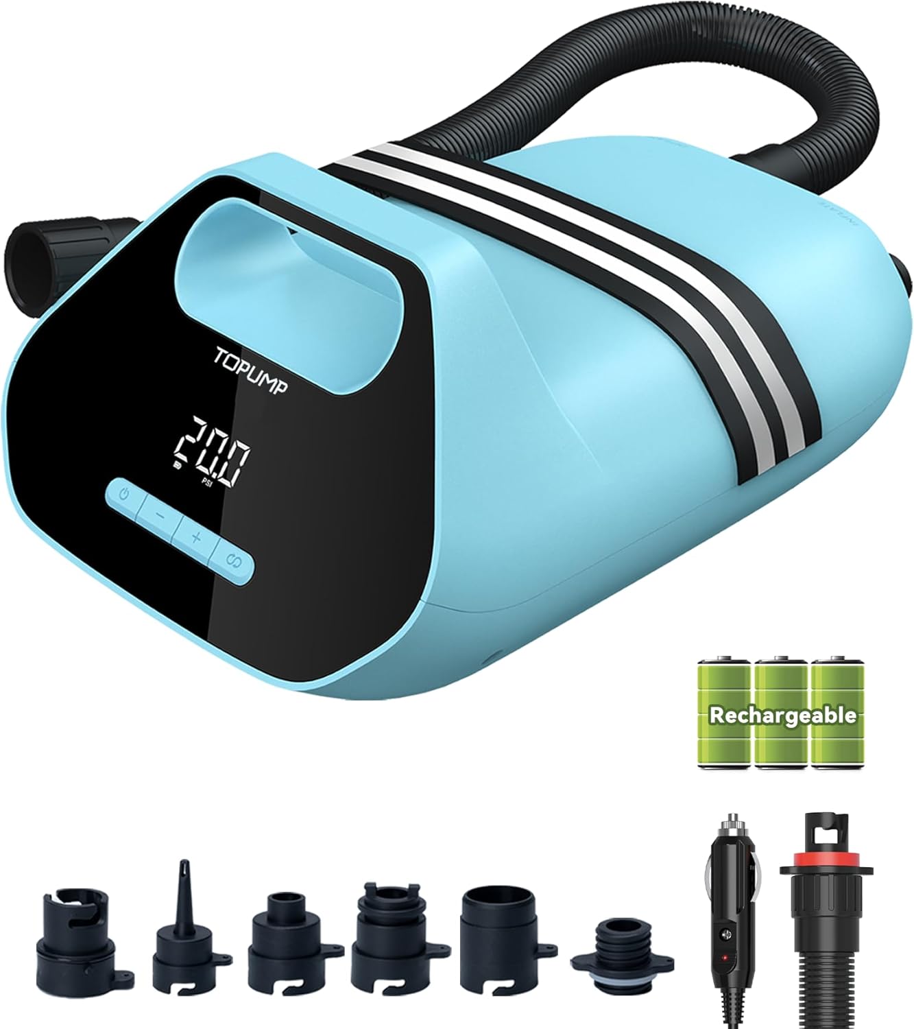 TOPUMP 7800mAh Electric Paddle Board Pump TPS300,...