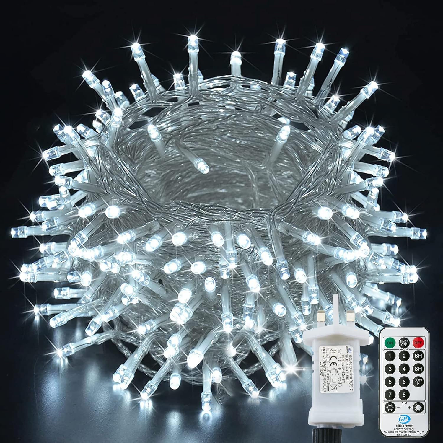 String Lights Waterproof 25M 220LED, Plug-in Fairy String Lights Indoor/Outdoor,...