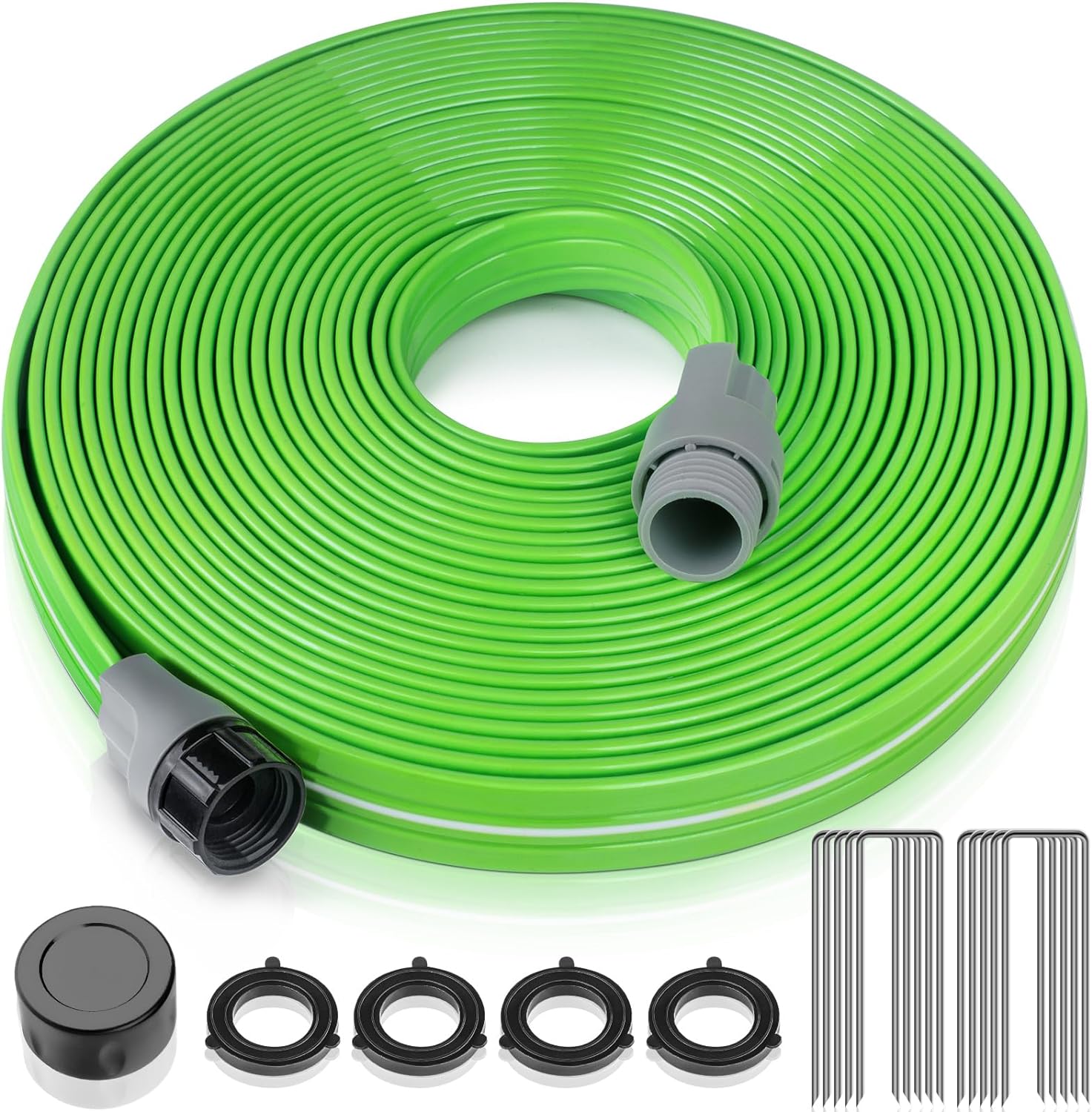 Sprinkler Hose for Yard, Garden Soaker Hose Leakproof, Heavy Duty Watering Hose...