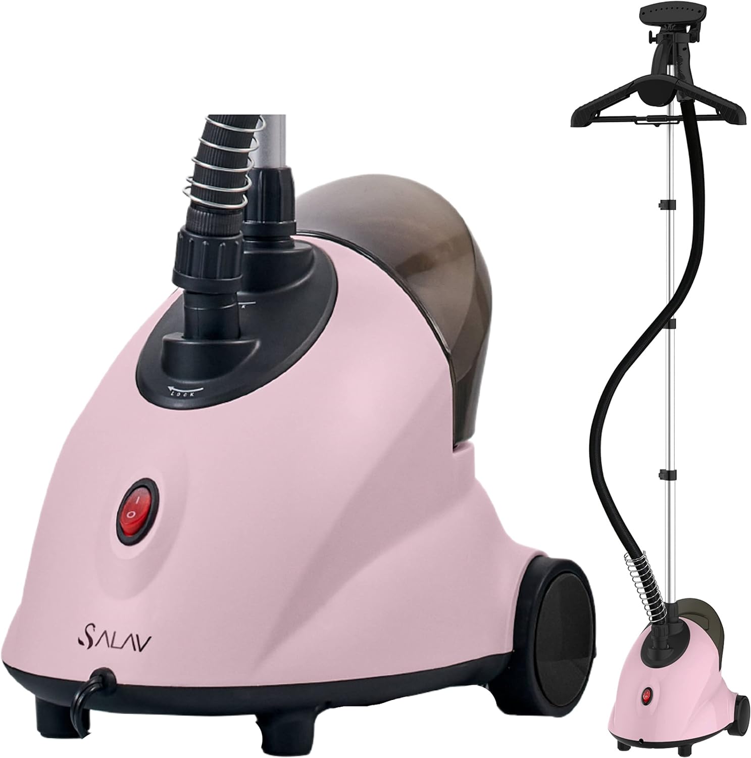 SALAV® GS18-DJ Standing Garment Steamer with Roll Wheels for Easy Movement, 1.8L...