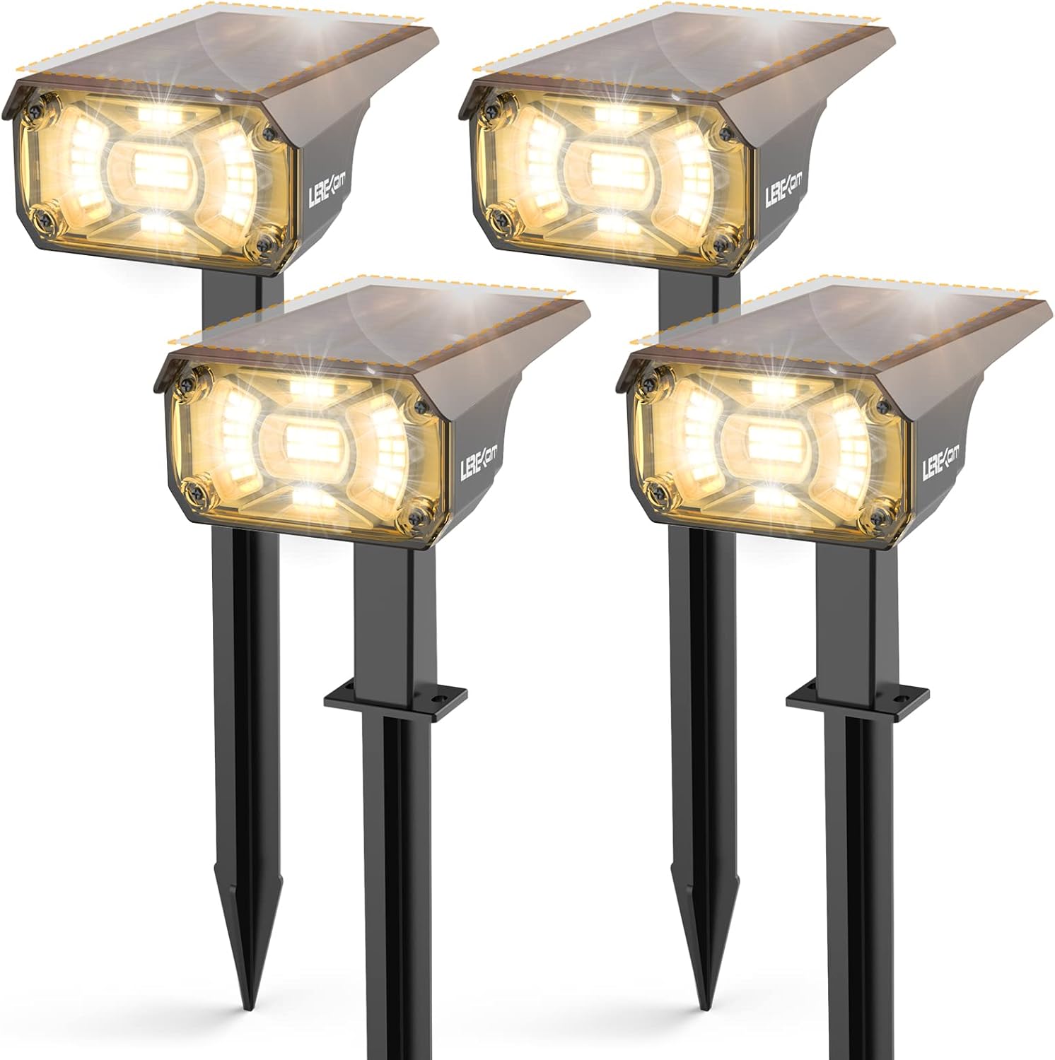 Solar Spot Lights Outdoor Landscape Lights, 40 LEDs Solar Landscape Spotlights O...