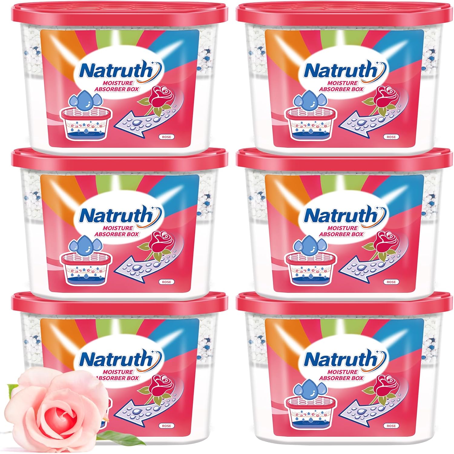NATRUTH Moisture Absorbers Boxes (6 PACKS)，12.5 O...