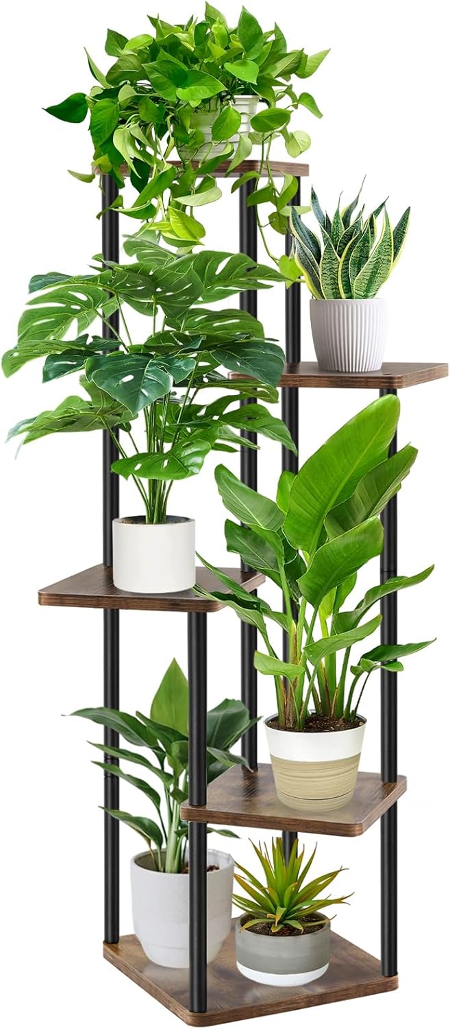 GEEBOBO Plant Stand Indoor, 4 Tier Plant Stands For Indoor Plants Multiple, Tier...