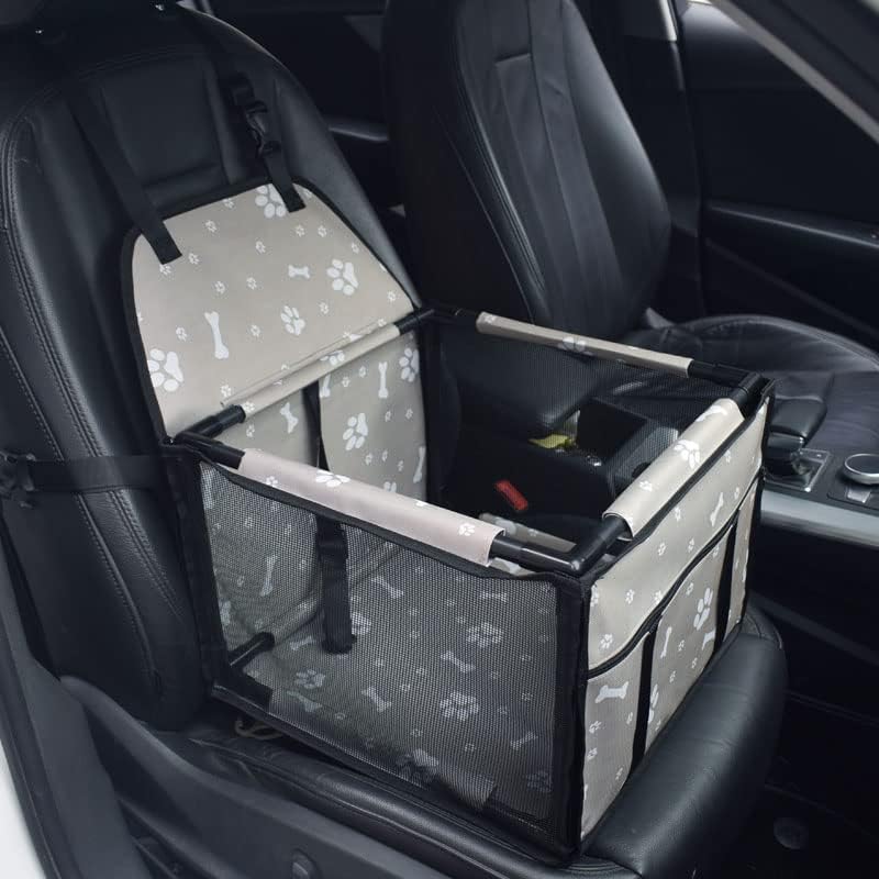 GoBuyer Waterproof Pet Dog Car Seat Booster Carrier with Seat Belt Harness Restr...