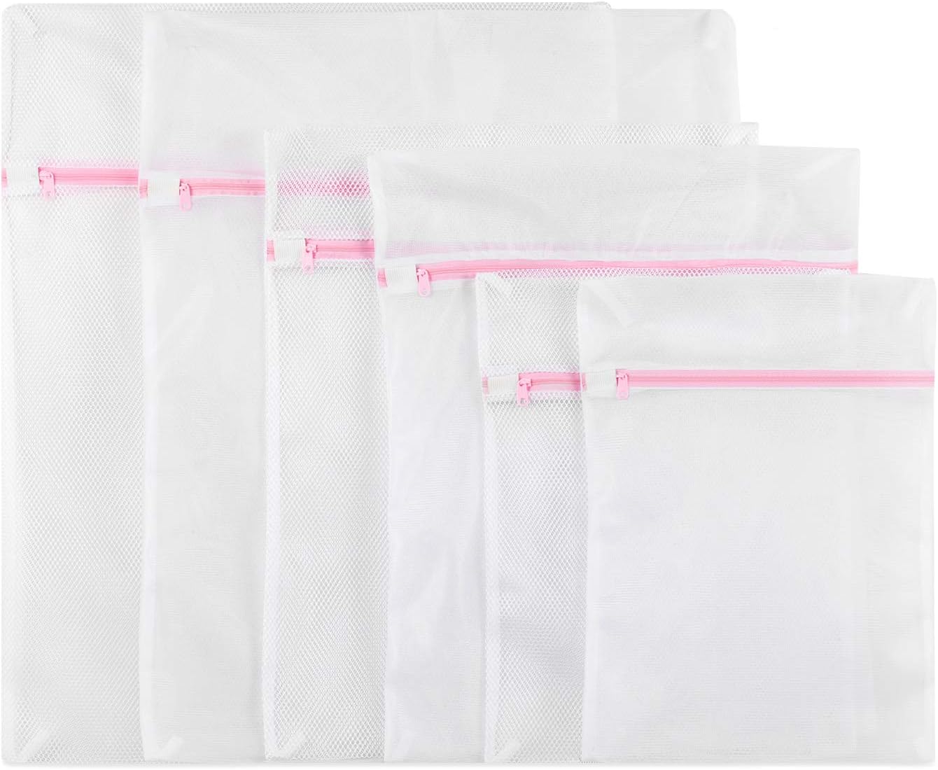Mesh Laundry Bags, GoFriend Zippered Washing Machine Wash Bags Large Fine Mesh B...