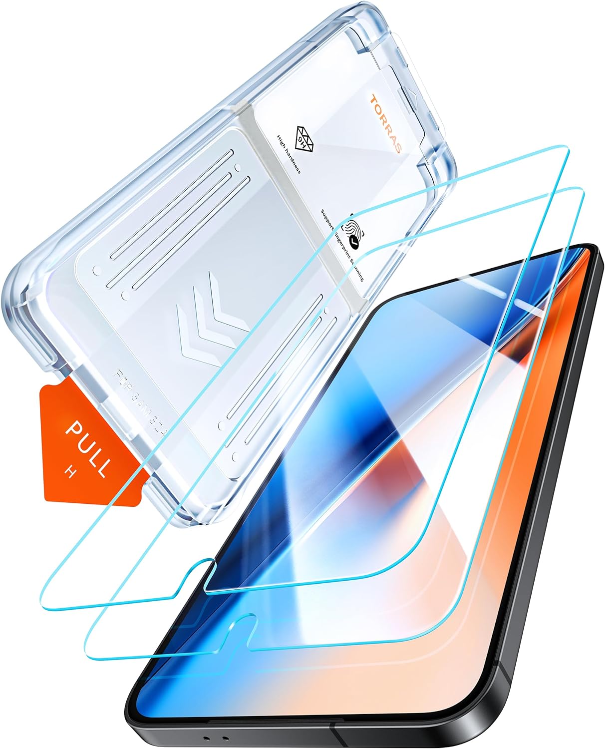 TORRAS Diamond Shield screen protector 6.7 inch,2 Pack Samsung Galaxy S24 Plus（...