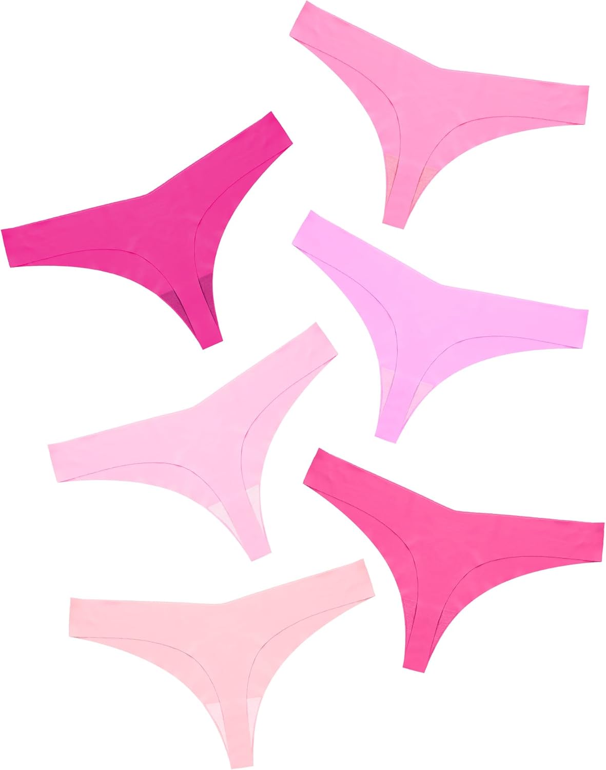 DEANGELMON Seamless Thongs for Women No Show Thong Underwear Women Comfortable M...