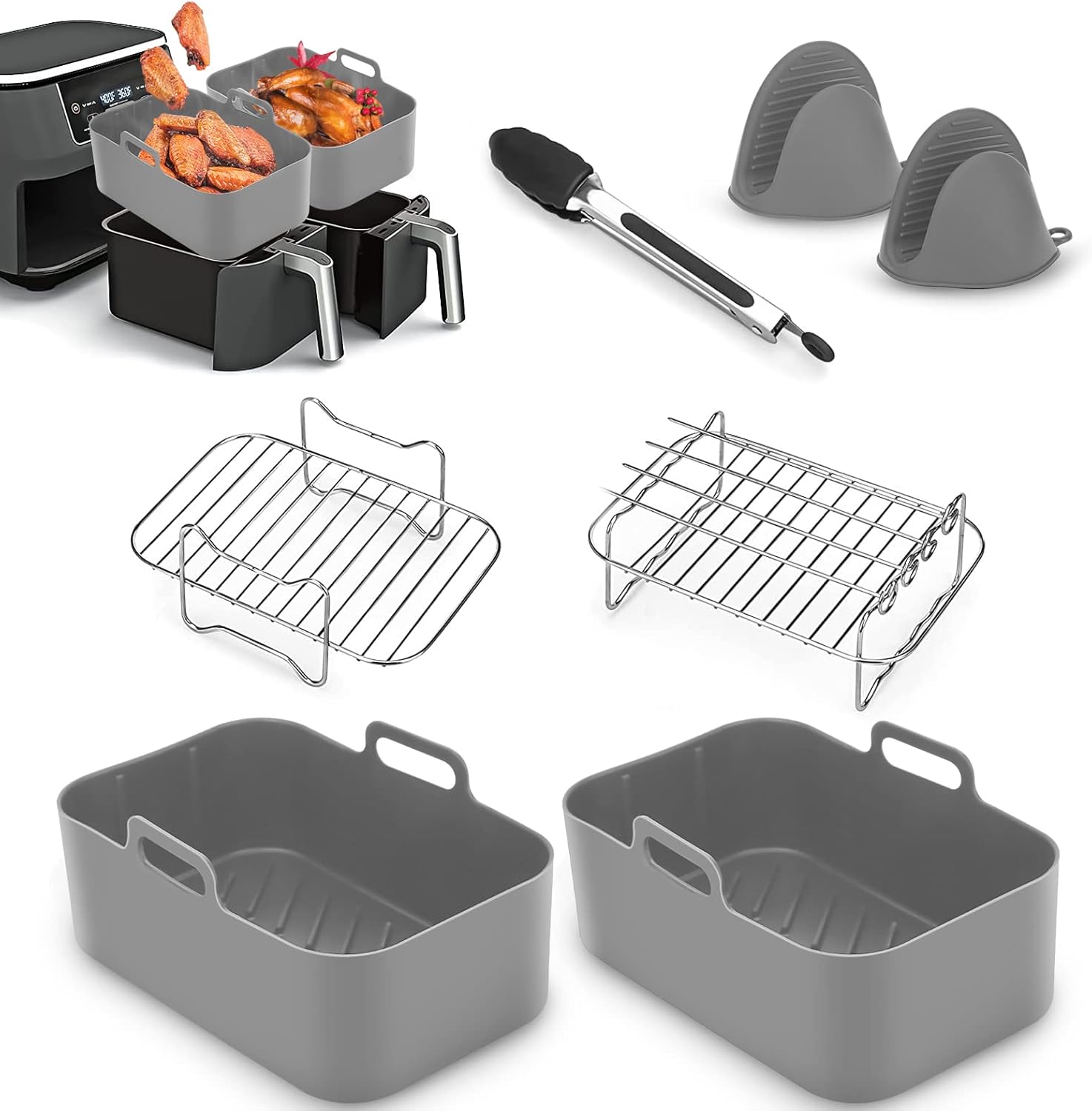 Air Fryer Accessories, 7 PCS Ninja Air Fryer Acces...