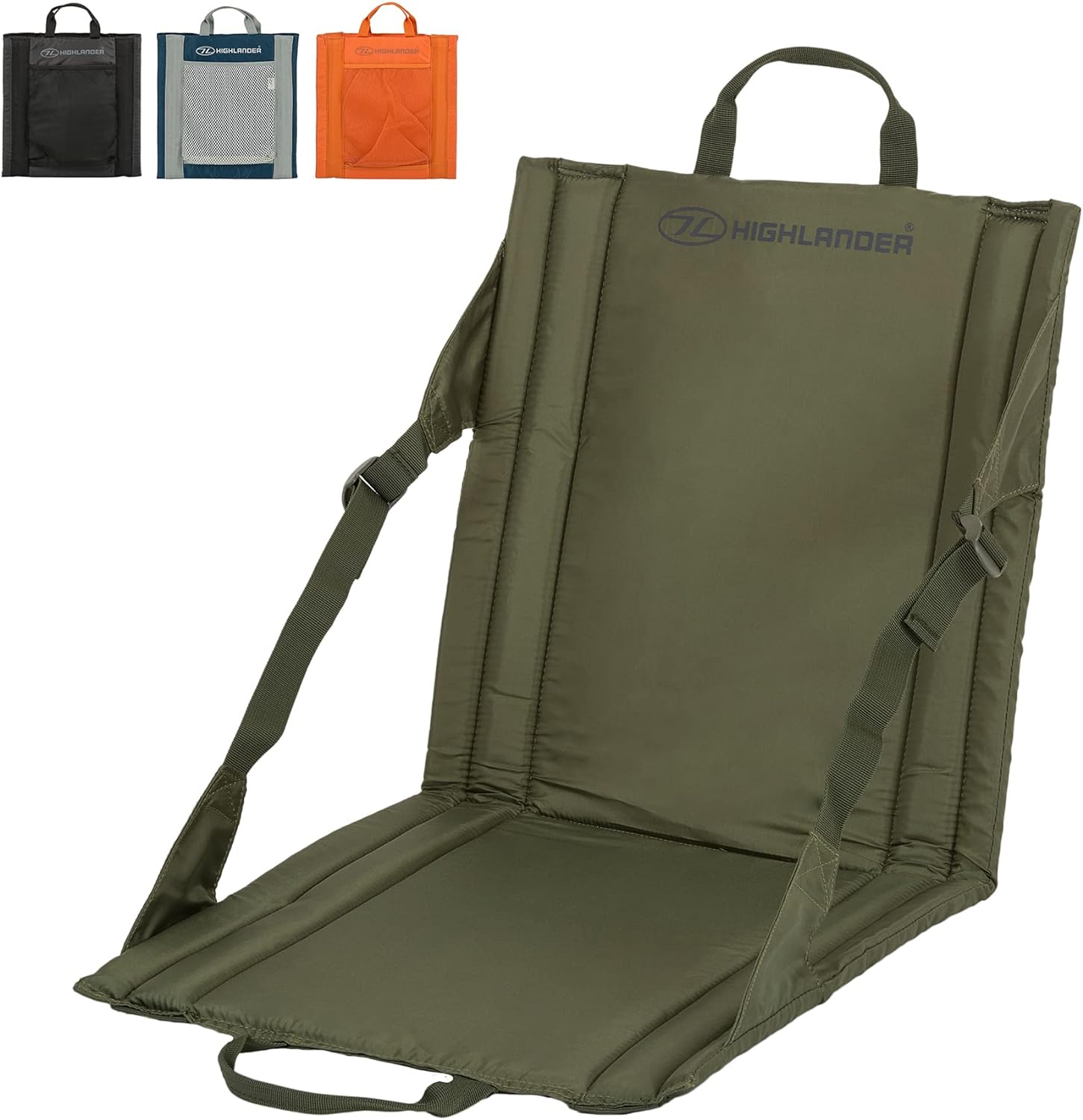 Highlander Outdoor Sit Mat - Portable Seat - Lightweight with Back Support and P...