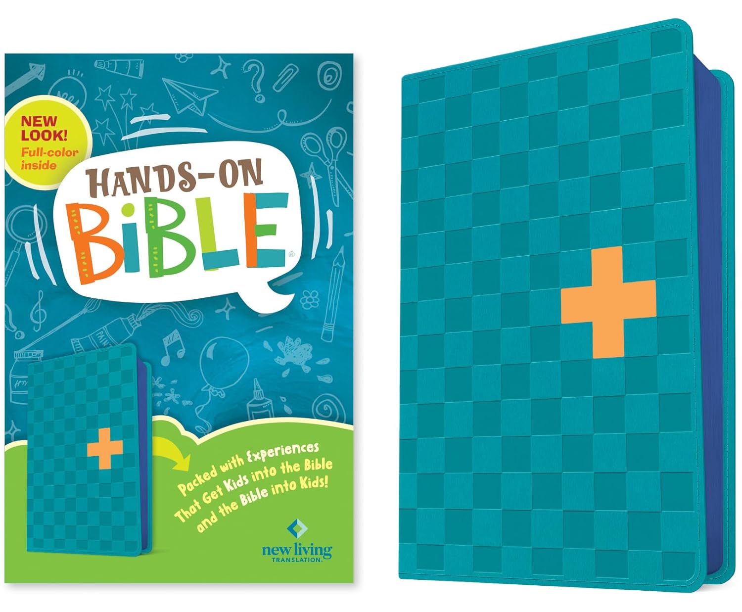 NLT Hands-On Bible, Third Edition (Leatherlike, Blue Check Cross): Nlt Hands-on...