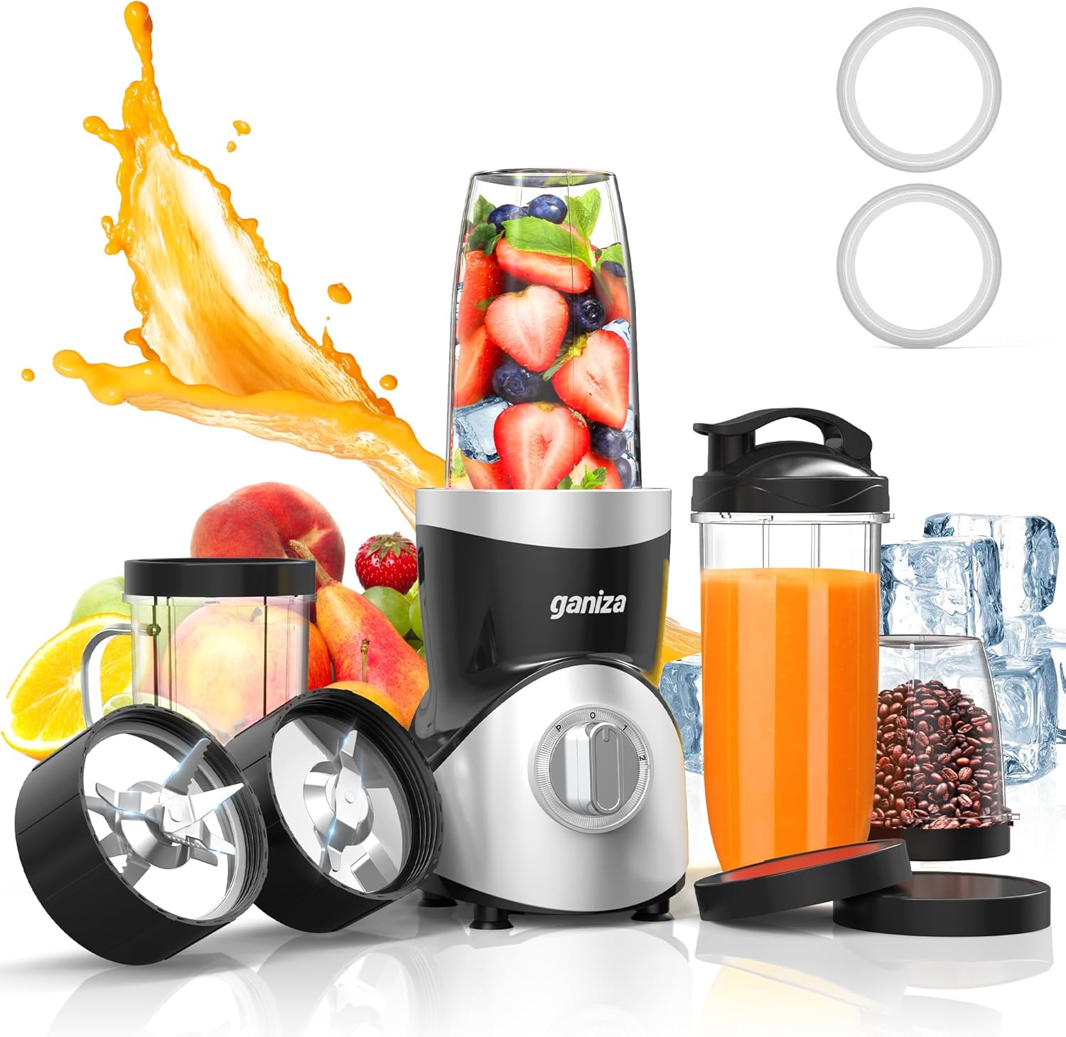Ganiza Smoothie Blender, Blender for Shakes and Sm...