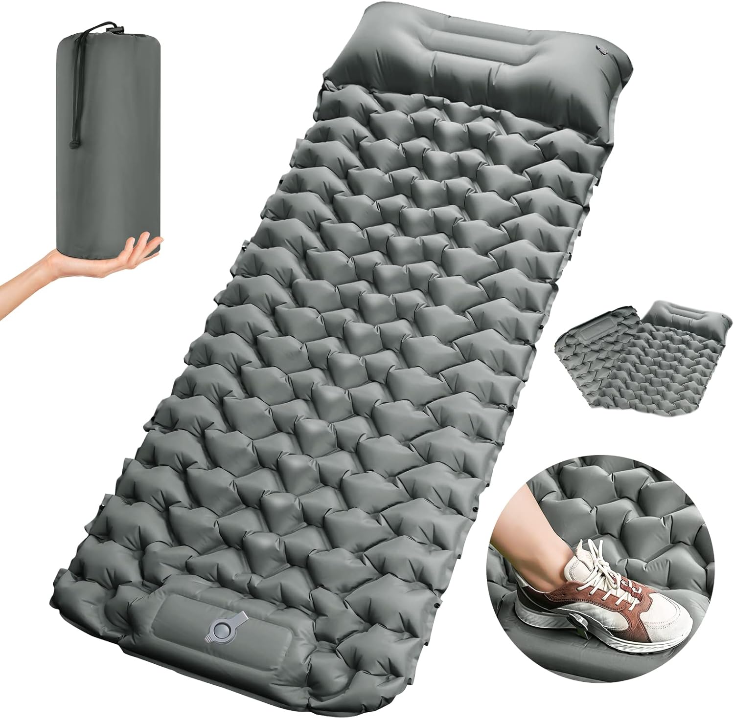 SOPPY Ultralight Self Inflating Camping Mat, 10cm Extra Thick Waterproof Sleepin...