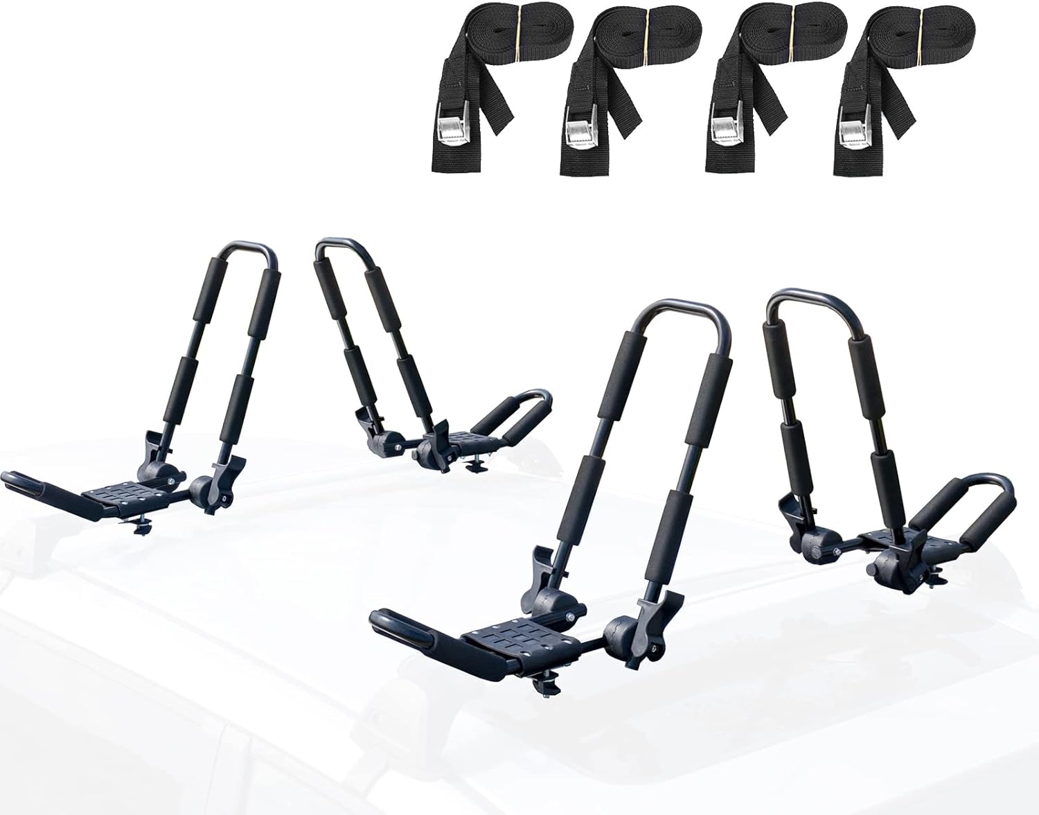 Leader Accessories Folding Kayak Rack, Special Car Roof Rack for Canoe, Innovati...