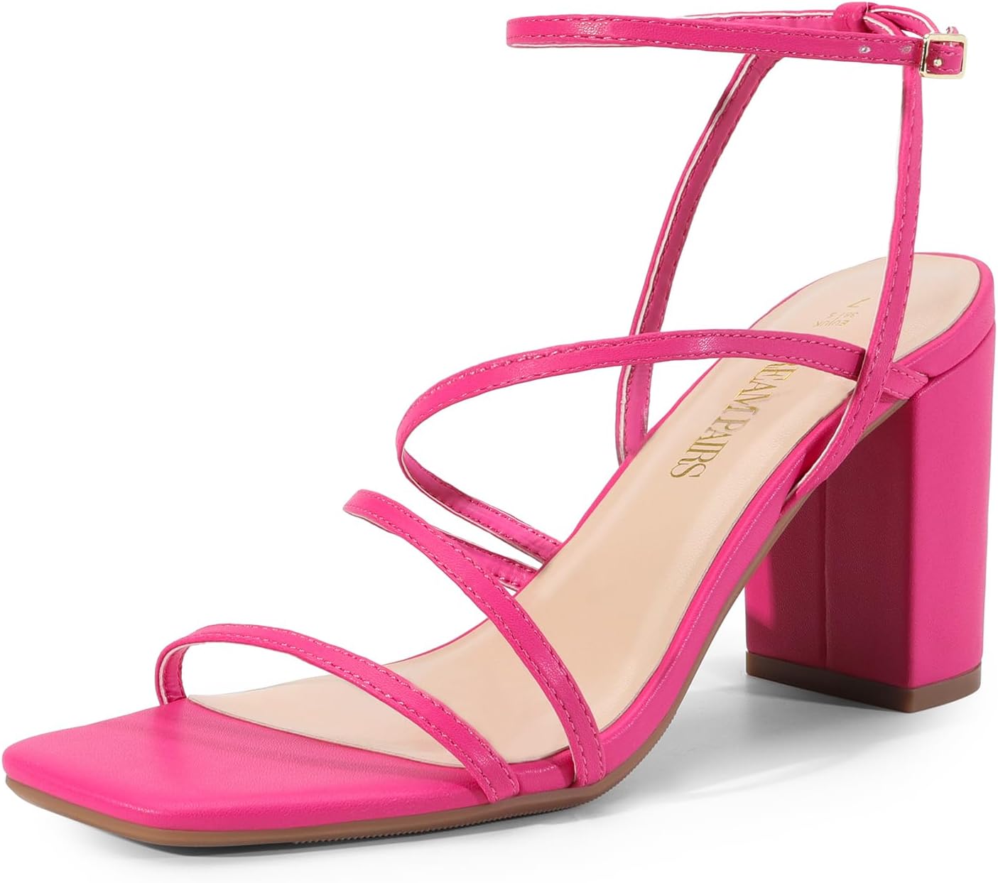 DREAM PAIRS Women's Heels, Special Chunky Block Heeled Sandals, Innovative Strap...
