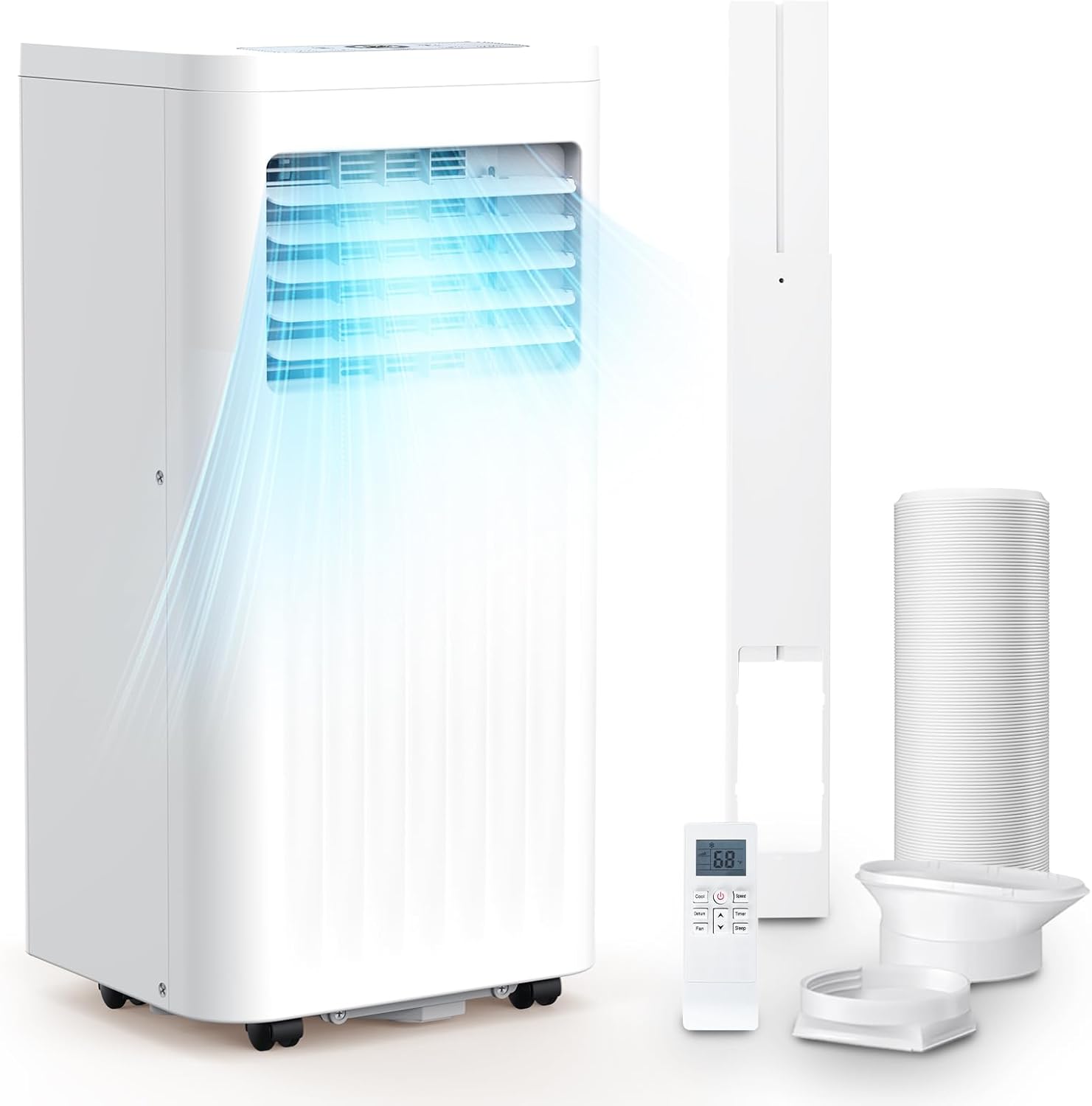 Joy Pebble 10000 BTU Portable Air Conditioners, 4 Modes portable AC with Cooling...