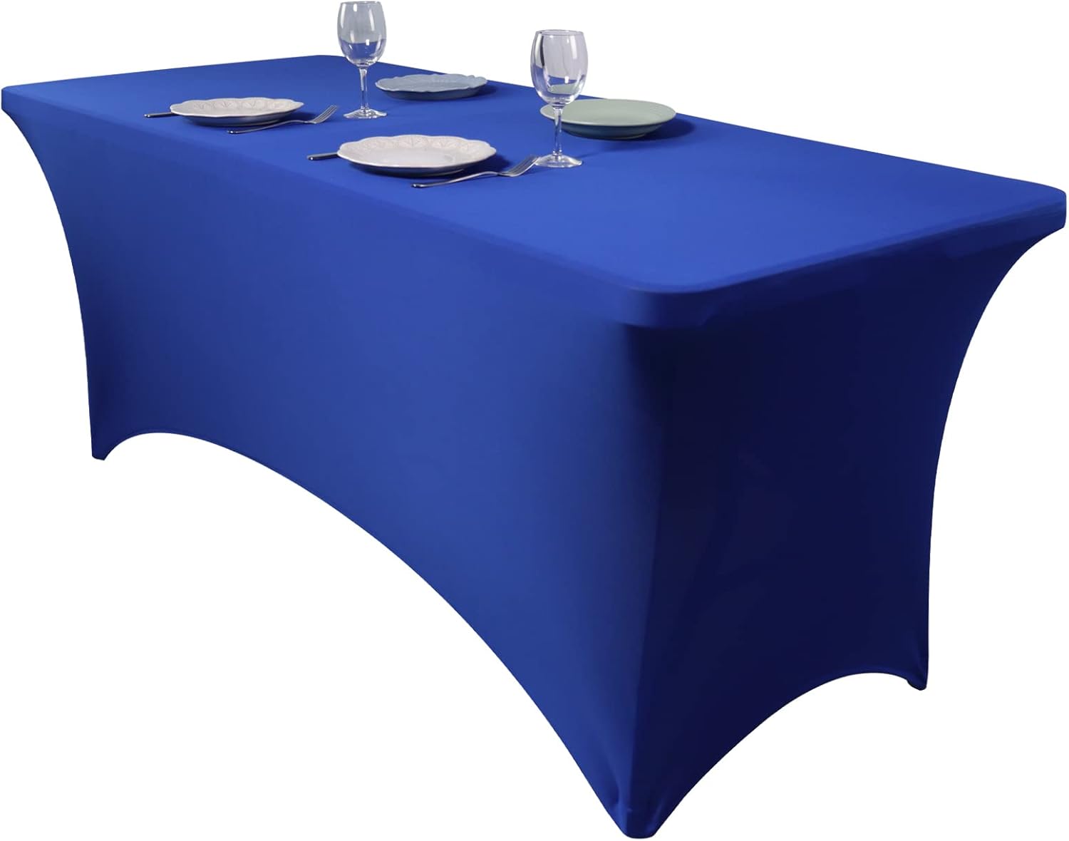 Dololoo Stretchable Tablecloths 6ft for Rectangle Tables, Fitted Spandex Rectang...