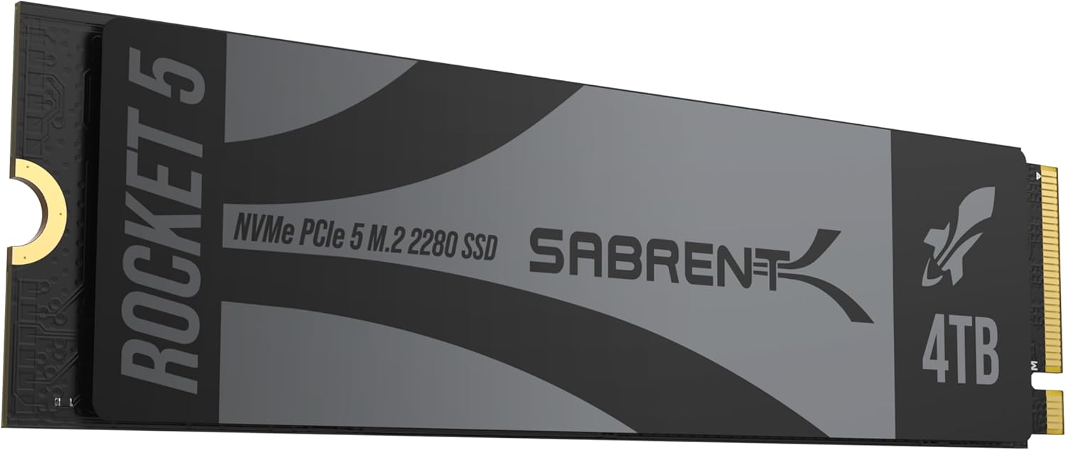 SABRENT Rocket 5, Special Performance Internal M.2 PCIe GEN 5 NVMe SSD, Innovati...