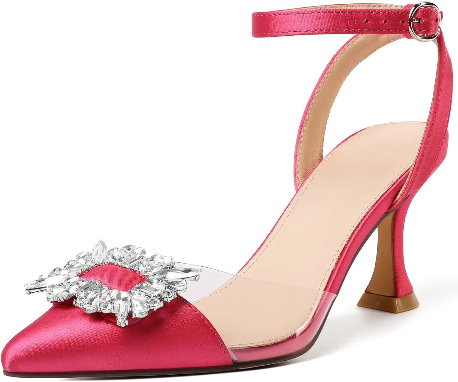 Women's Closed Toe Wedding Slingback Heels, Specia...