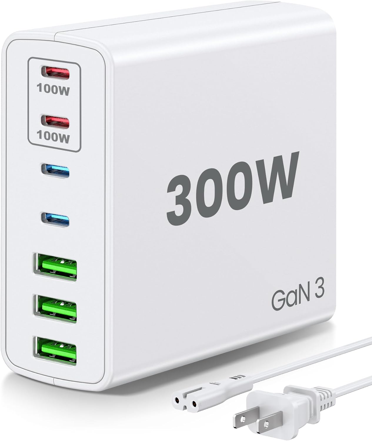 USB C Fast Charger Block, Special 300W USB Charging Station Hub, High-Quality 7...