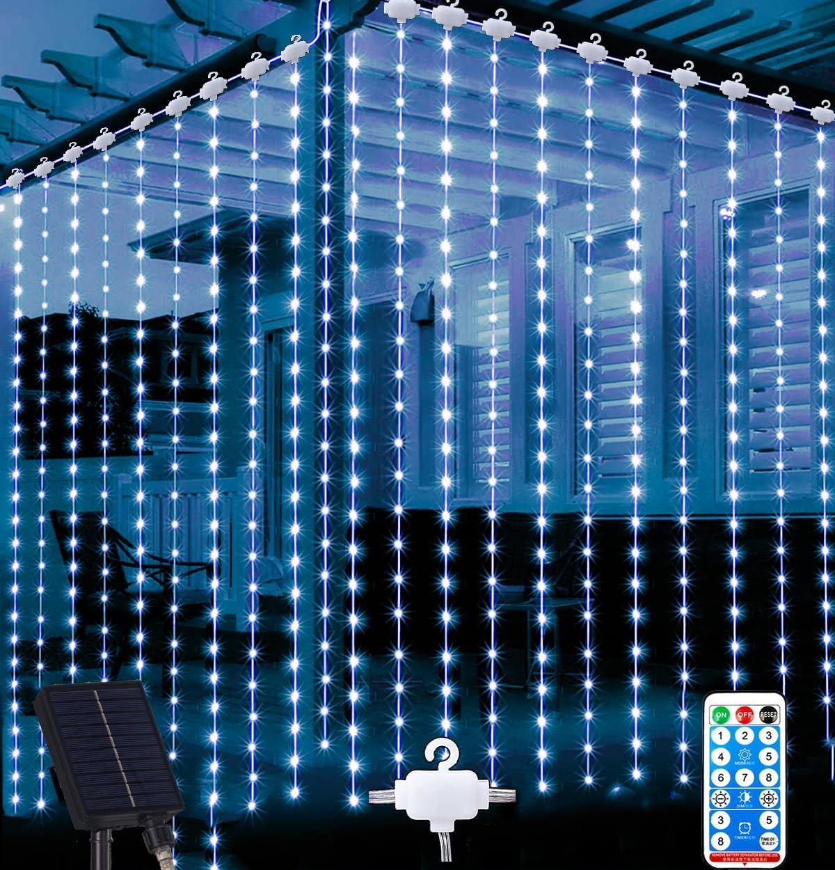 **Best Joysing Solar Curtain Lights, Special Gazebo Lights with Remote Control,...