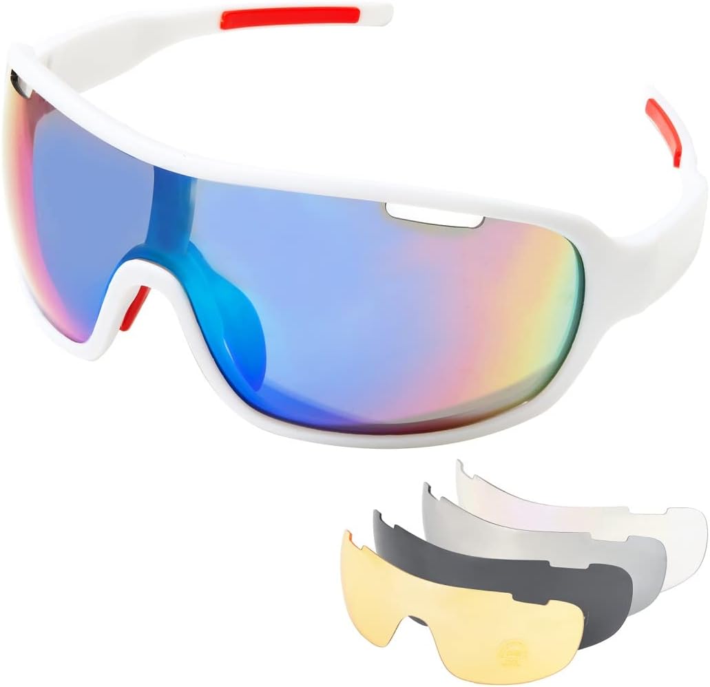 SAWUTPV Polarized Cycling Glasses, Special UV400 Protection Sports Sunglasses fo...