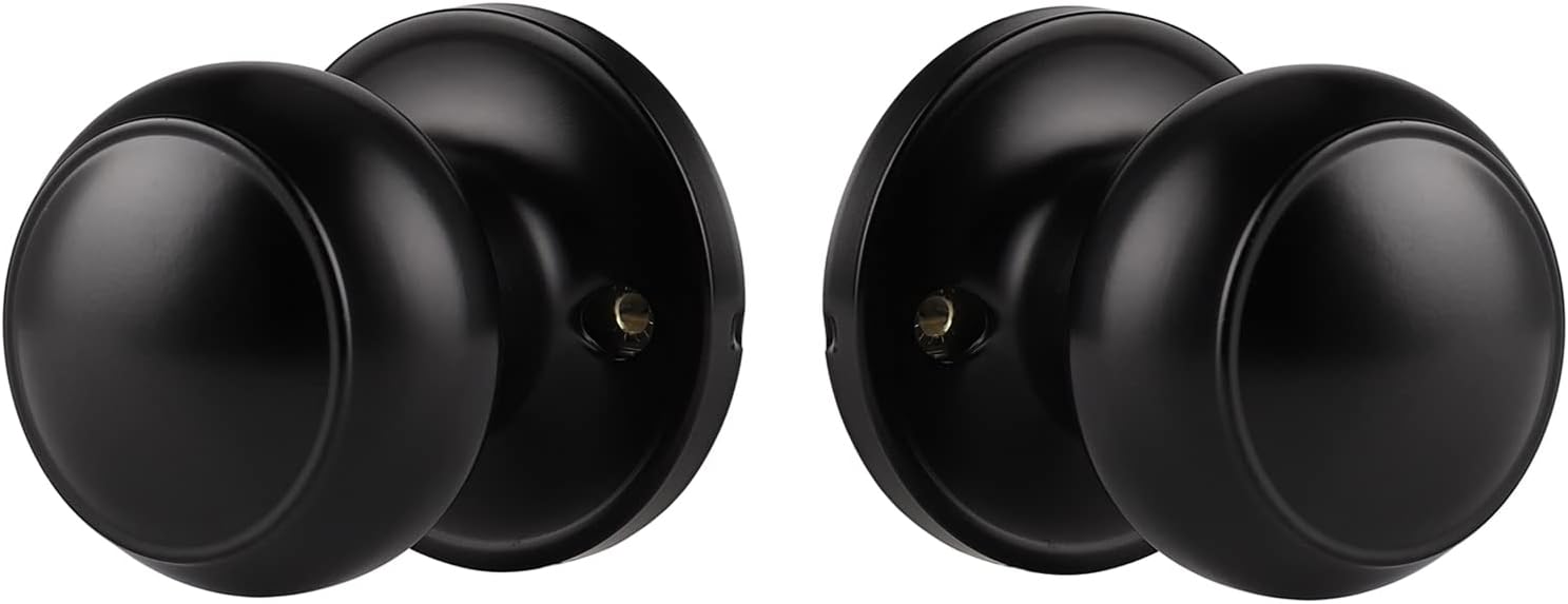 Probrico Black Dummy Door Knobs, Special Internal Door Knobs, Innovative Single...