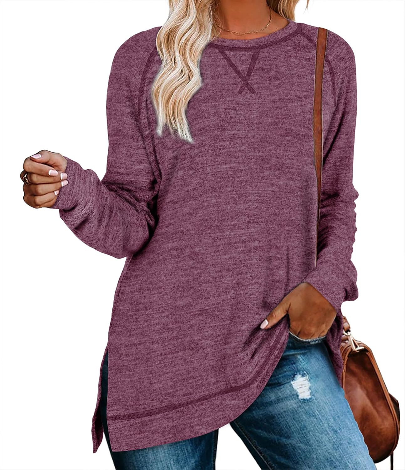 Aokosor Sweaters, Special Long Sleeve Shirts for Women, Stylish Loose Fit Tunics...