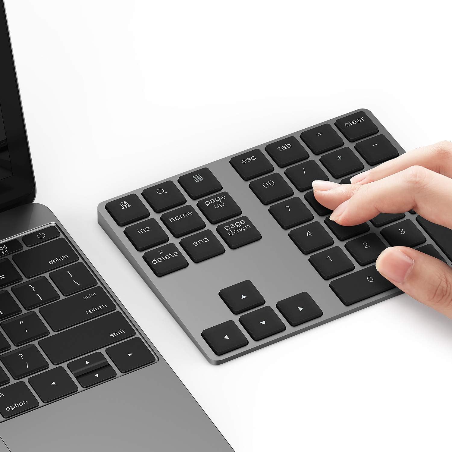 Bluetooth Number Pad, Lekvey Aluminum Rechargeable Wireless Numeric Keypad Slim...