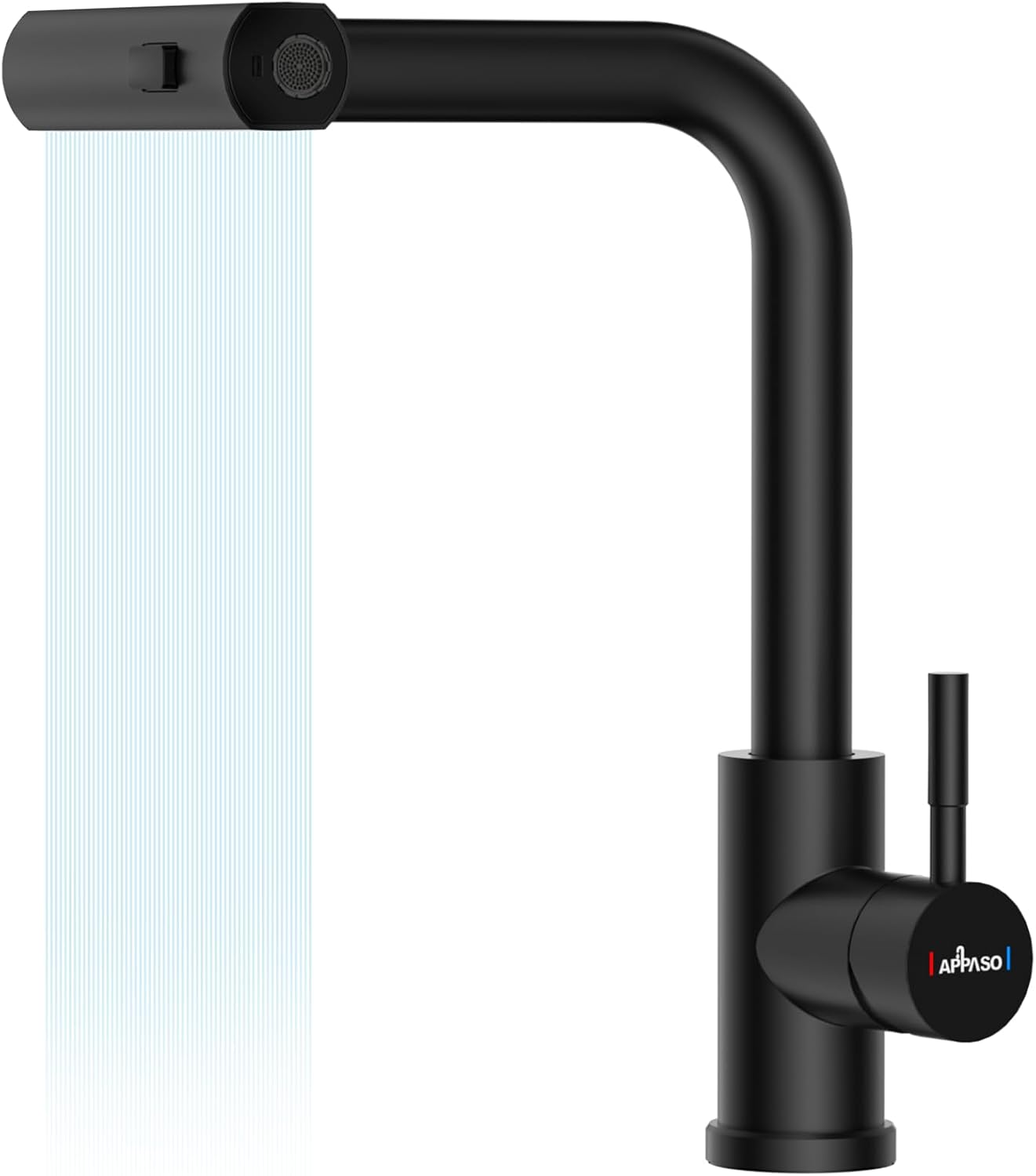 My Fav style Unique APPASO Waterfall Tap Black, Special Waterfall Black Kitchen...