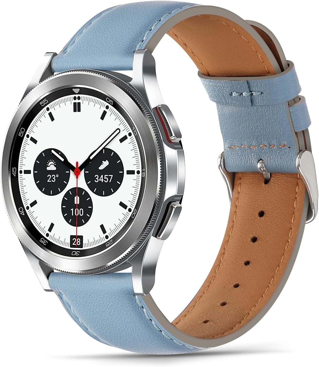 Tasikar 22mm Leather Straps Compatible with Samsung Galaxy Watch 3 45mm/Watch 46...