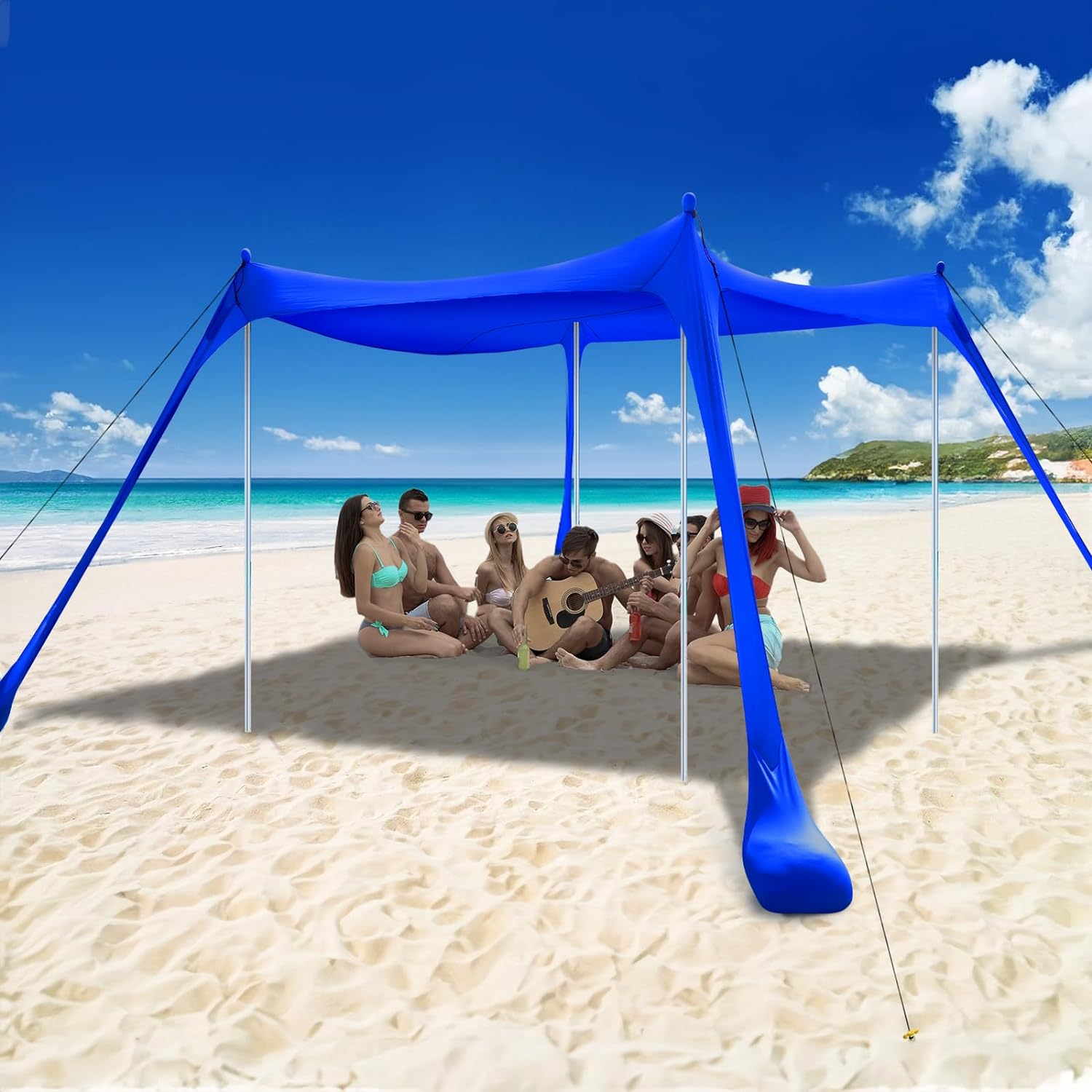 COMMOUDS Beach Tent, Special Camping Sun Shelter with UPF50 Protection, Affordab...