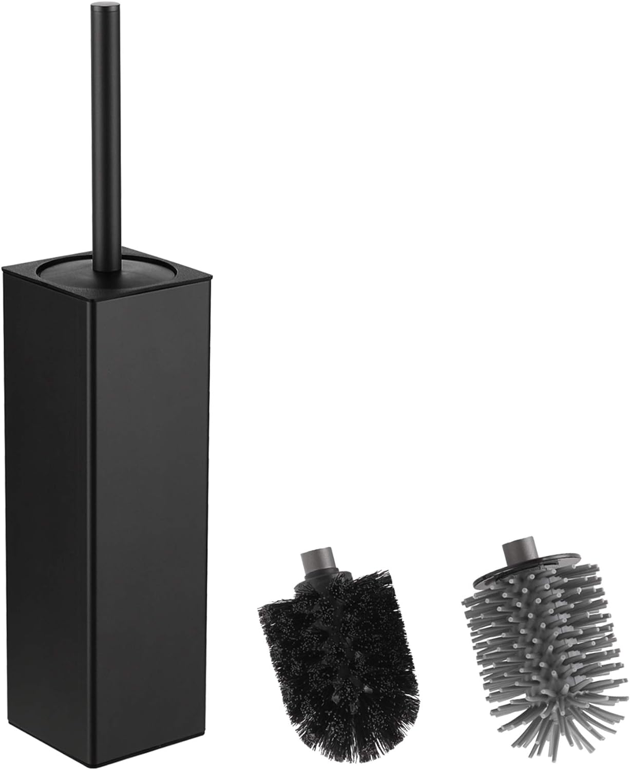 BGL Toilet Brush and Holder, Special Toilet Brush Holder with 2 Brush Heads, Inn...