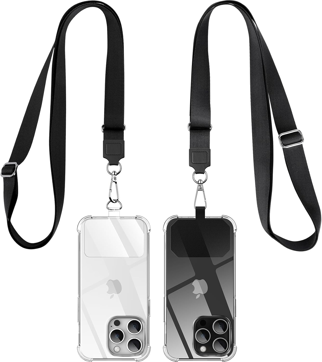 caslord Phone Lanyard, 2 Pack Adjustable Phone Strap Crossbody with Durable Patc...