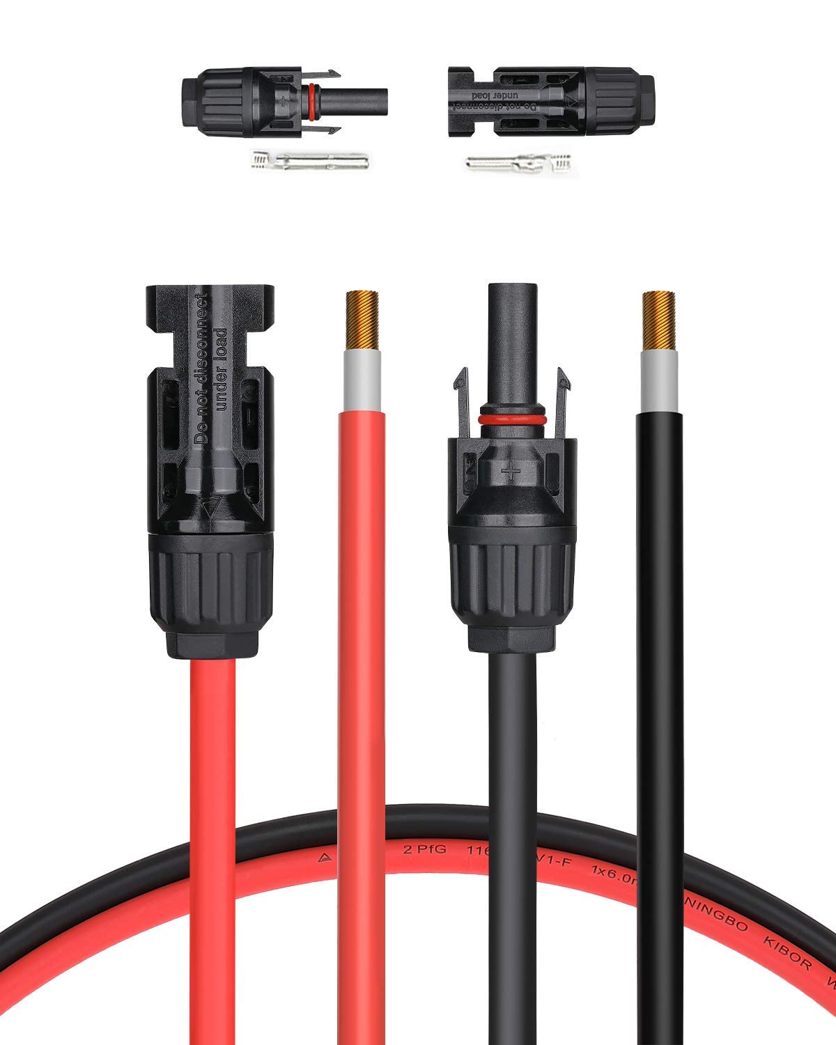 BougeRV Solar Panel Extension Cable, Special Photovoltaic Cable IP67 Waterproof...