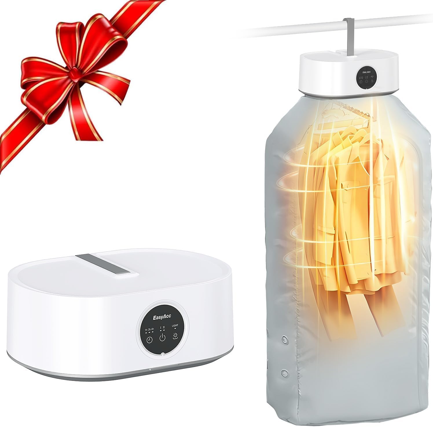 EasyAcc Electric Clothes Dryer, 18min Quickly Drying Swimsuit, Heat Pump Dryers...