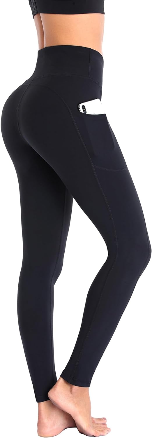 Ollrynns Leggings for Women UK Gym Leggings with Pockets High Waist Yoga Pants T...