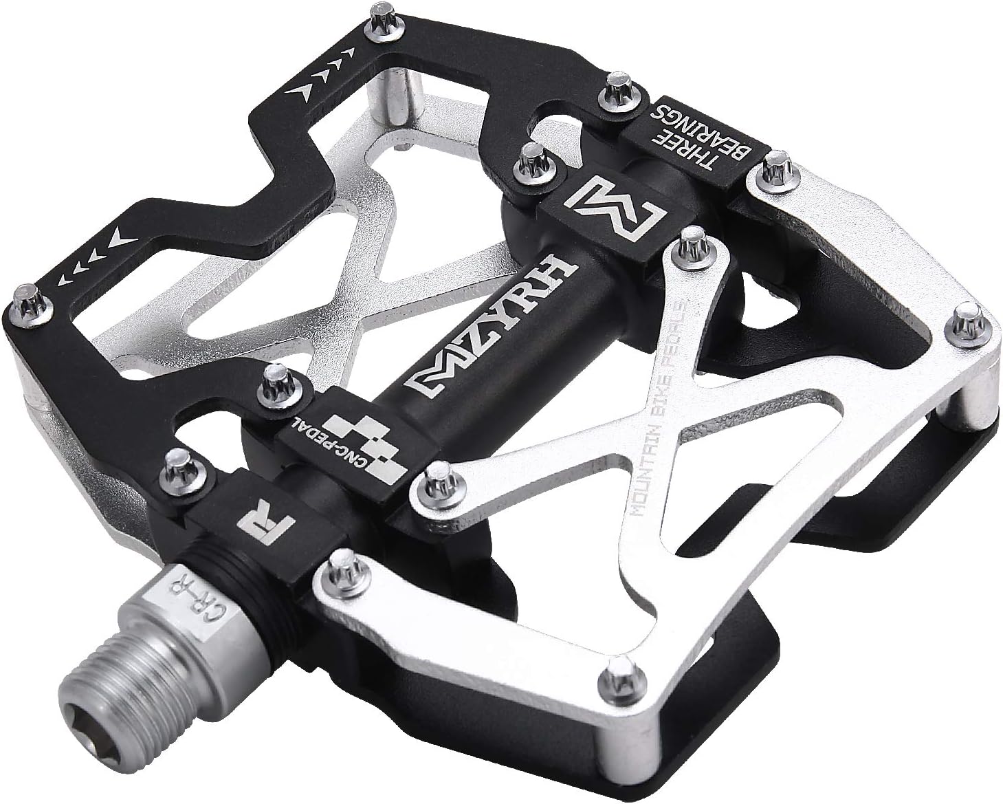 Mountain Bike Pedals, Ultra Strong Colorful CNC Machined 9/16" Cycling Sealed 3...