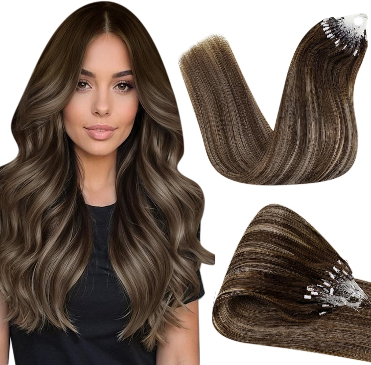 Premium Hetto Micro Loop Hair Extensions, Special...