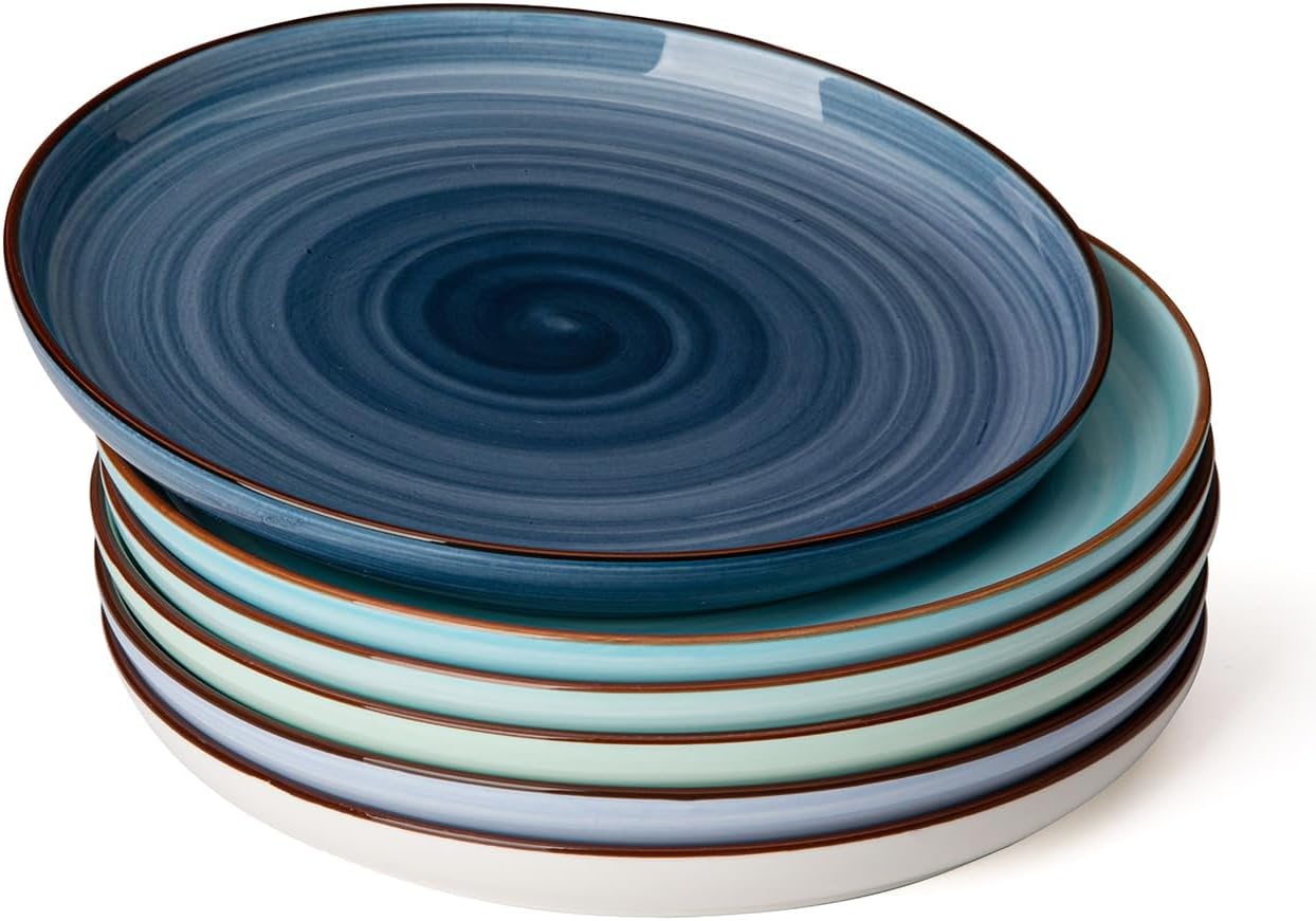 High-Quality Sweese Dessert Plates, Special Porcelain Round Salad Plates, Afford...