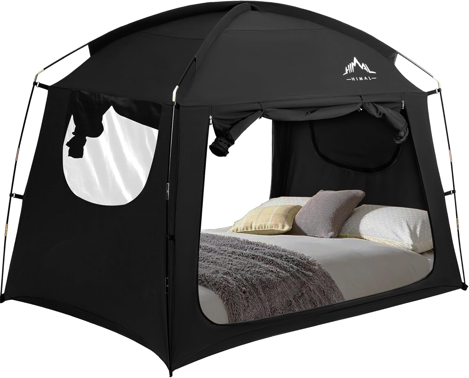 Bed Tent, Special Indoor Portable Light Reducing Canopy Tent, Innovative Full Si...
