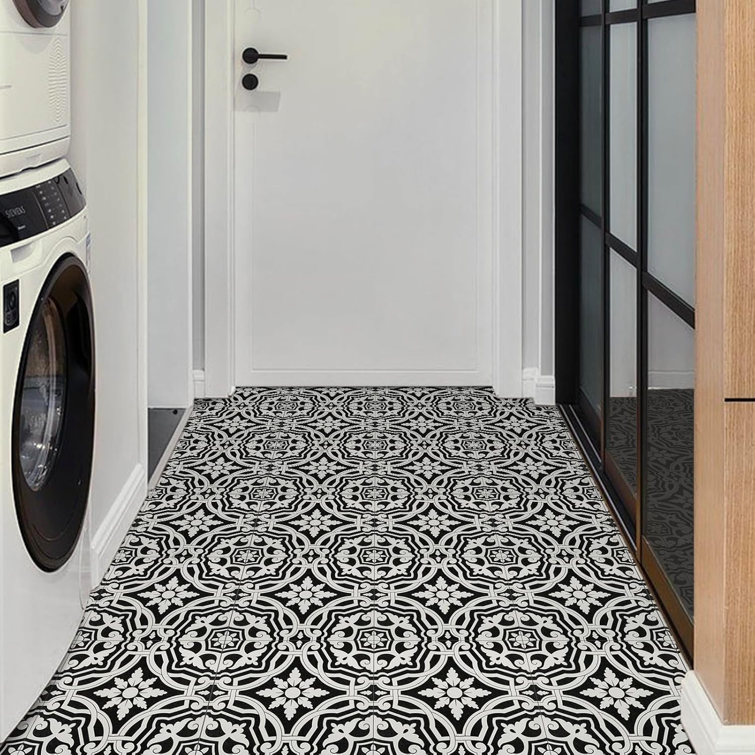 Elffloor Floor Tiles Self Adhesive, Peel and Stick Floor Tiles, Vinyl Flooring f...