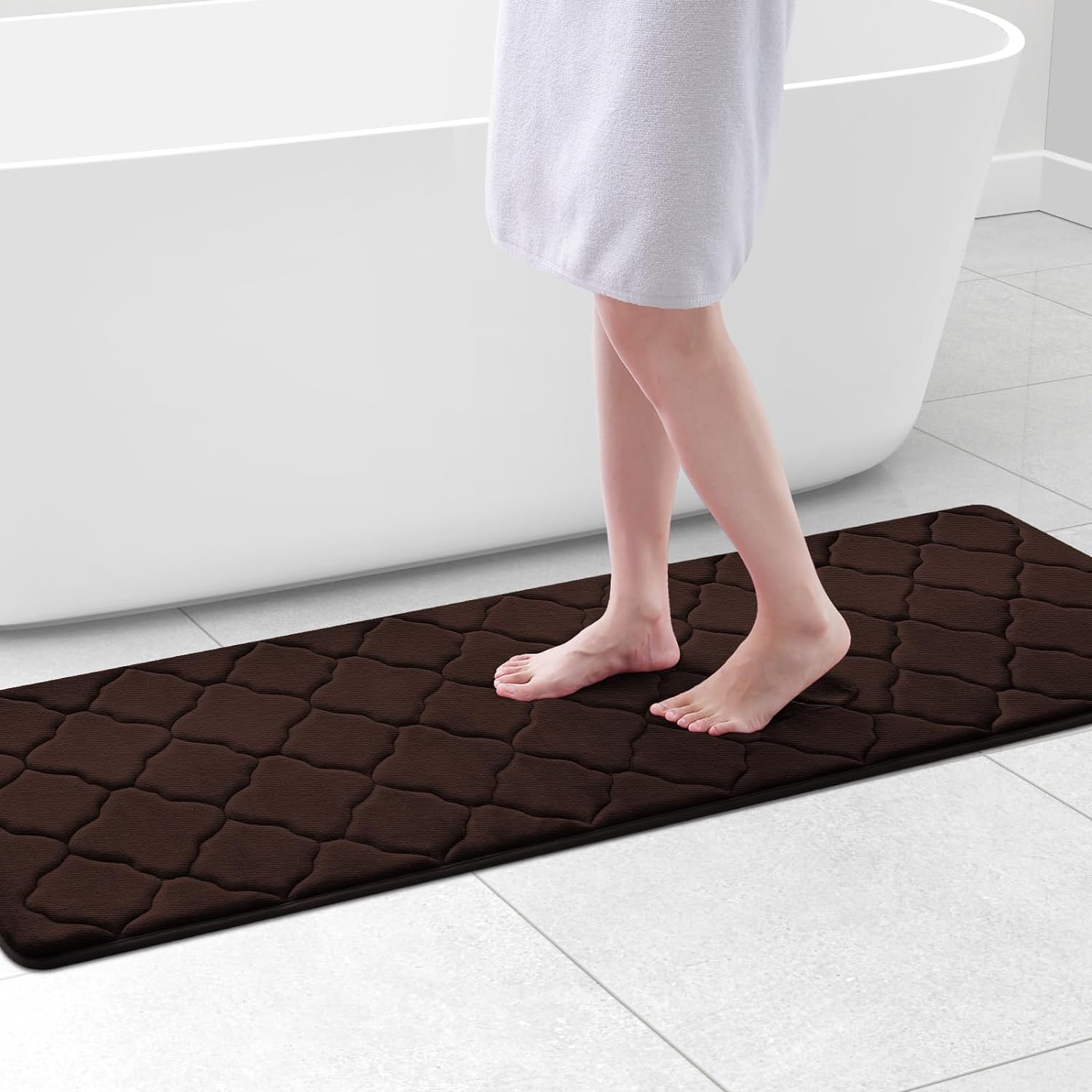 OLANLY Memory Foam Bath Mat Rug, Special Ultra Sof...