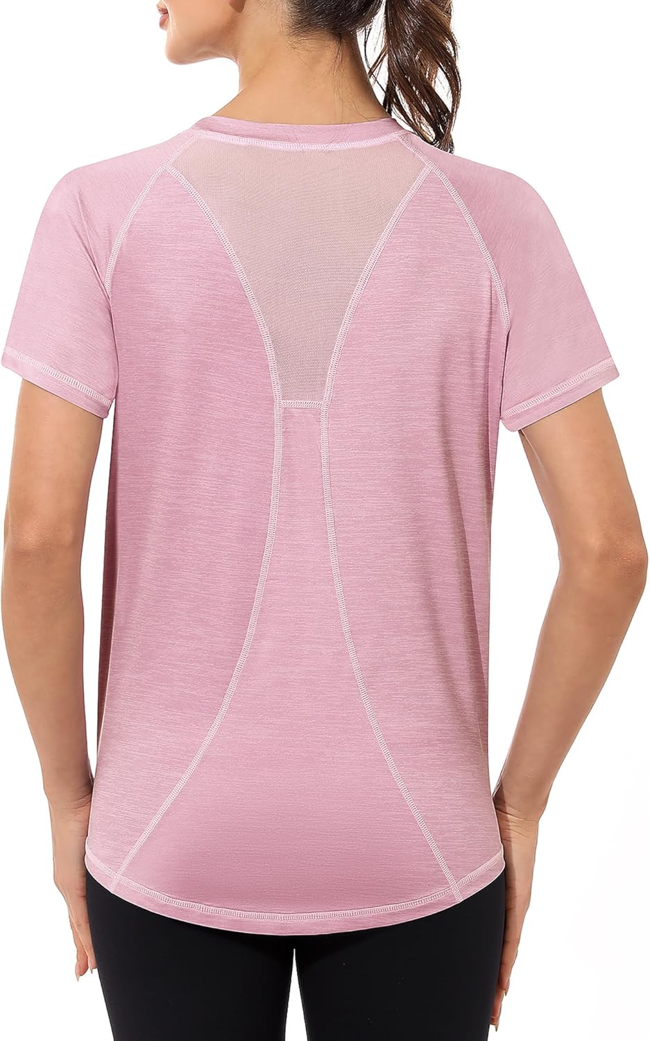 Gyabnw Gym Tops Women Workout Yoga Running Top Quick Dry Sports T-Shirt Ladies C...
