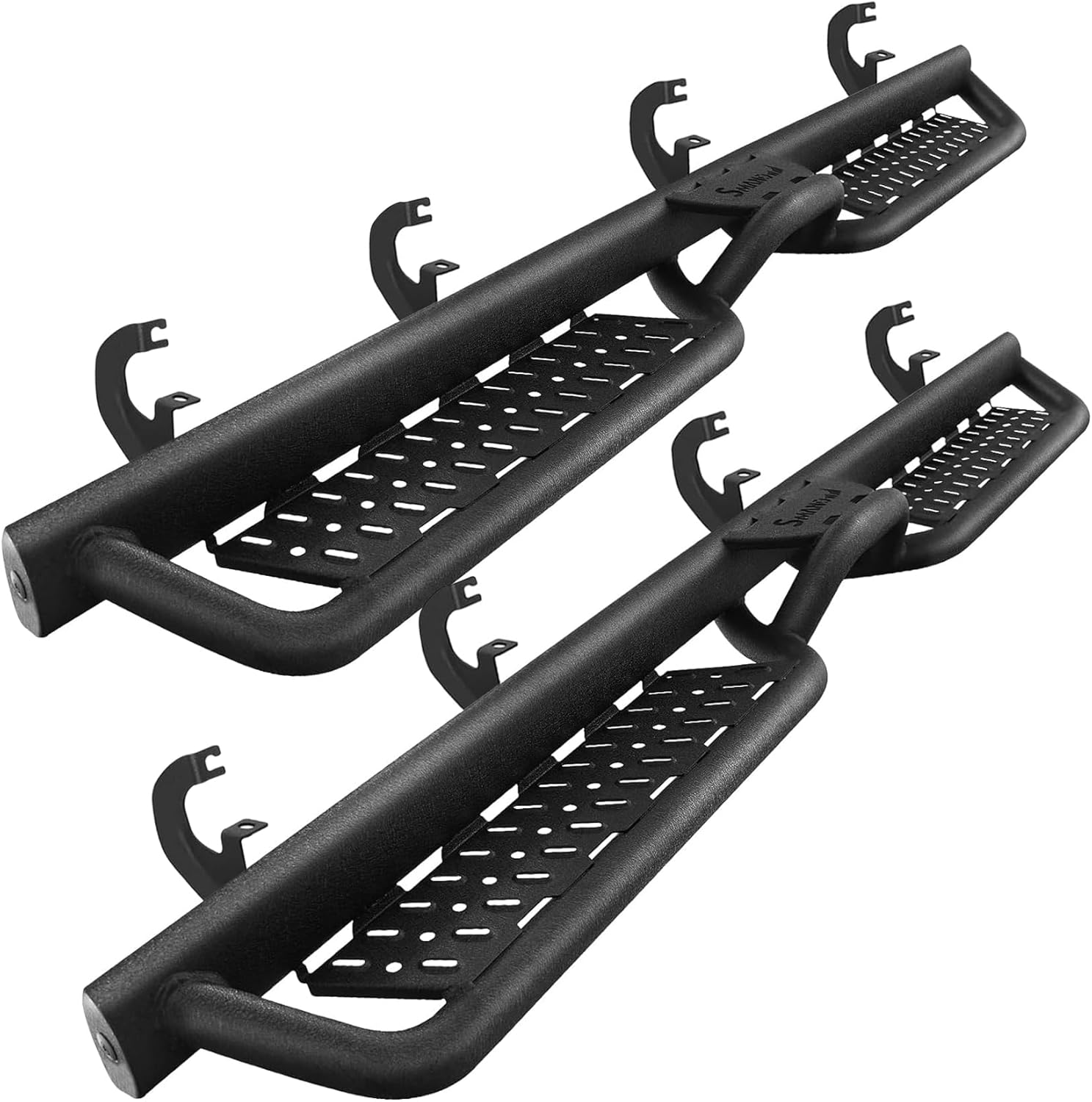 Running Boards Compatible with 2019-2024 Chevy Silverado/GMC Sierra 1500 Crew Ca...