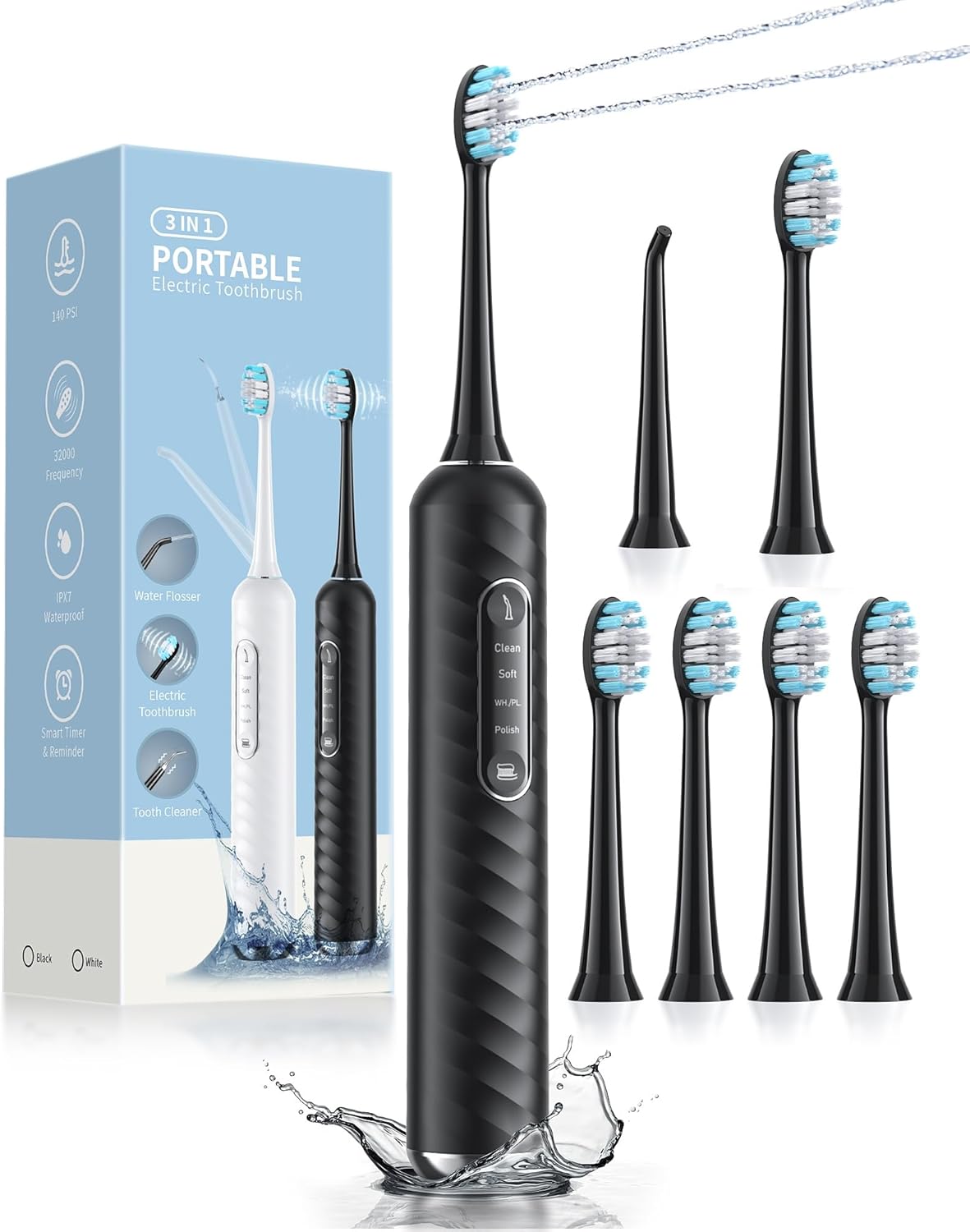 Electric Toothbrush, Special Toothbrush with Water Flosser Combo, Innovative 3 i...