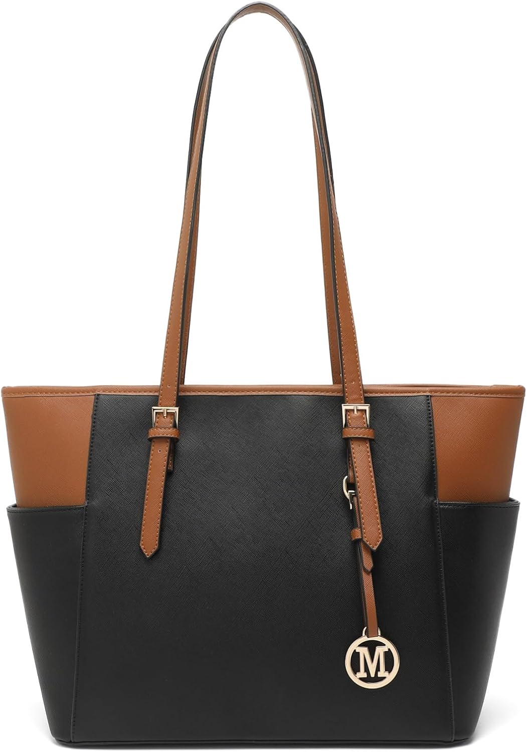 Miss Lulu Tote Bag for Women Handbag Bag Ladies PU Leather Shoulder Top Handle B...
