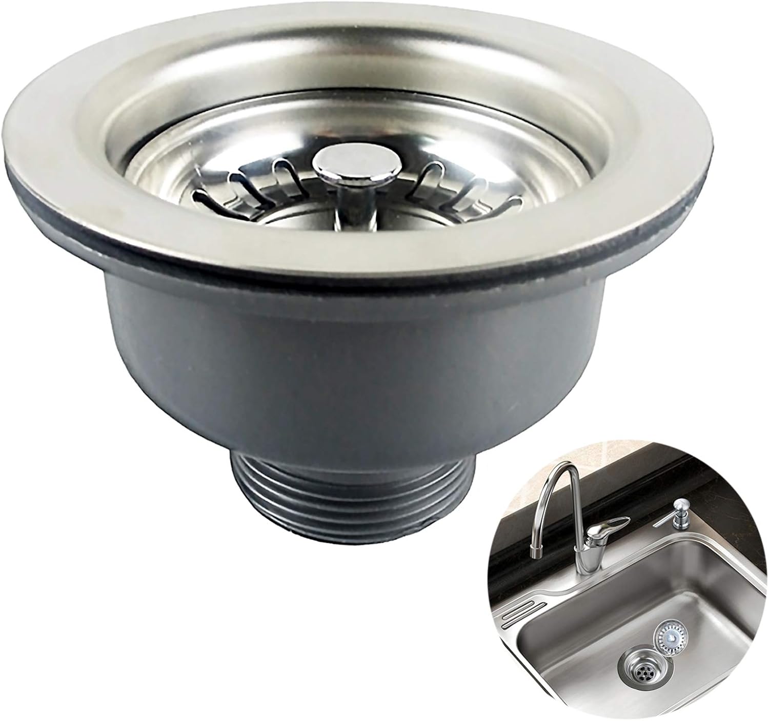 Sink Collection, Special Stainless Steel Kitchen Sink, Essential Basket Strainer...