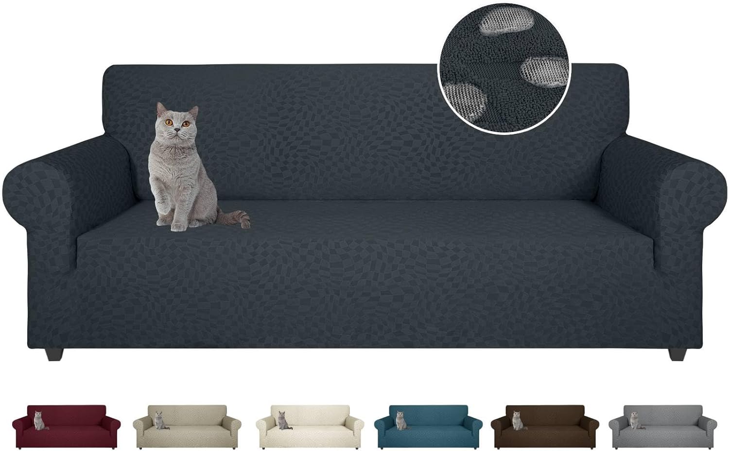 CHELZEN Latest Water Repellent Sofa Covers 3 Seater Super Stretch Couch Cover fo...